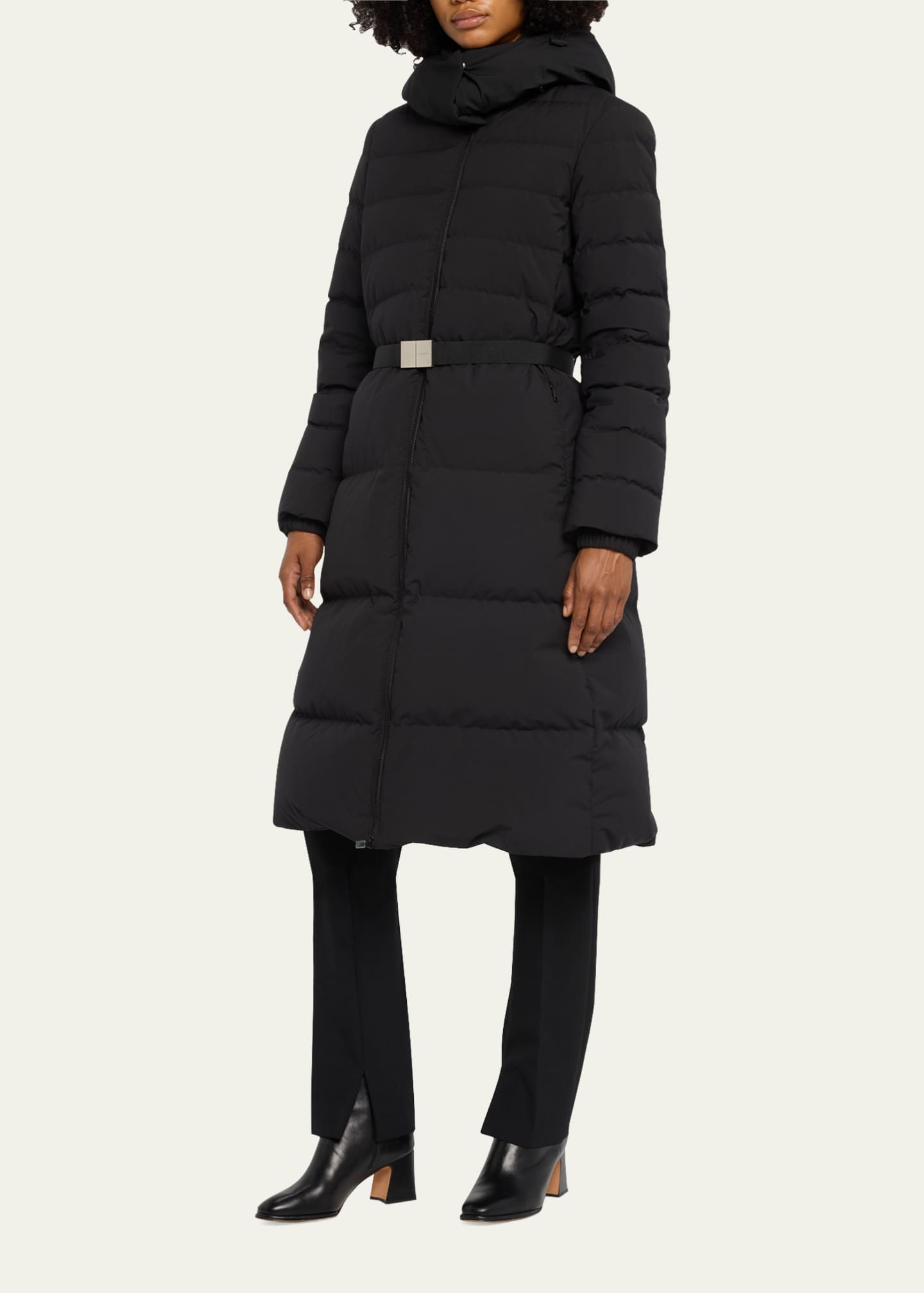 Burberry long hot sale puffer jacket