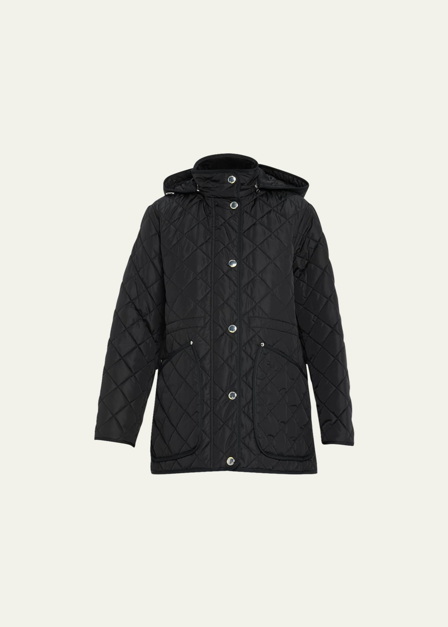 Burberry black diamond quilted jacket sale