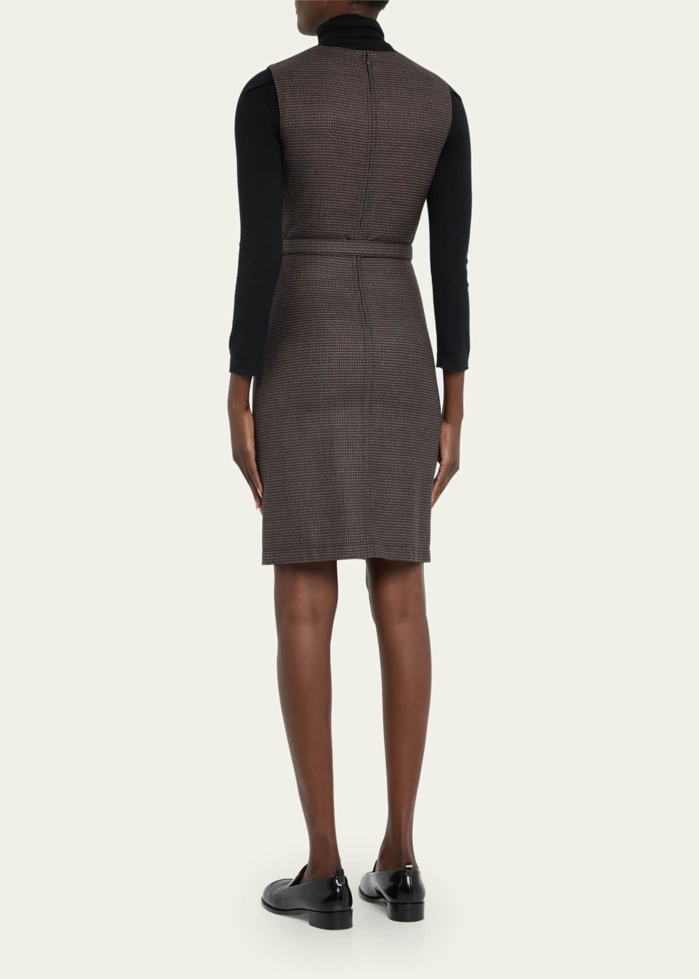 Burberry Macy EKD Belted Sleeveless Wool Dress Bergdorf Goodman