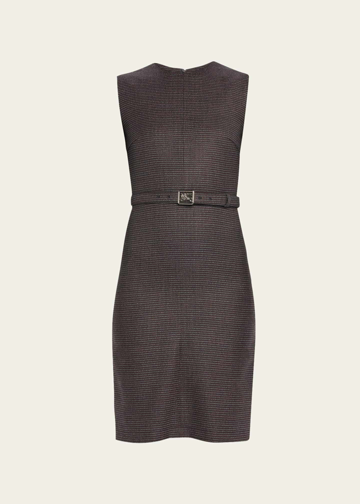 Burberry Macy EKD Belted Sleeveless Wool Dress Bergdorf Goodman