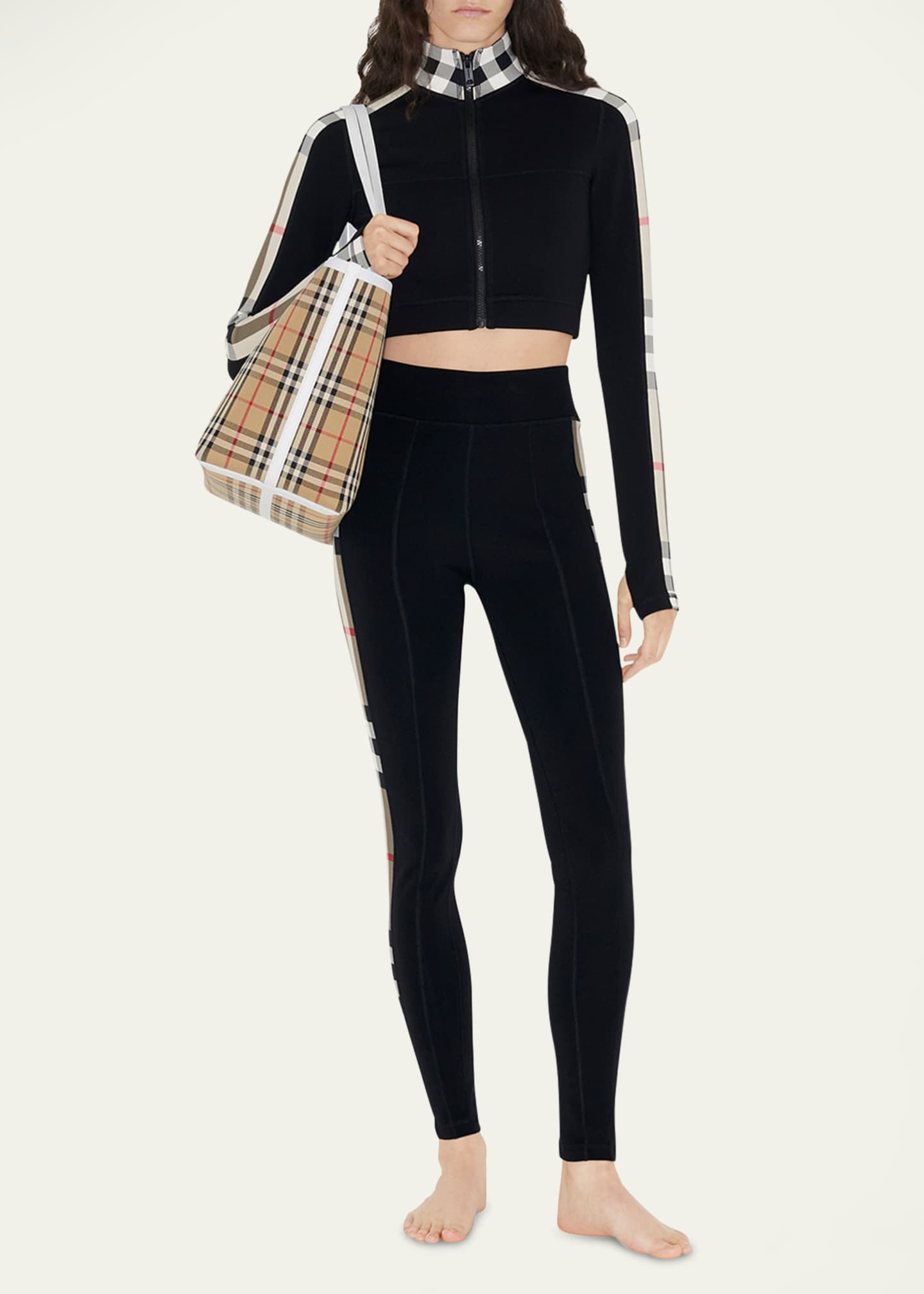 Burberry Cynthia Check Zip-Up Jacket - Bergdorf Goodman