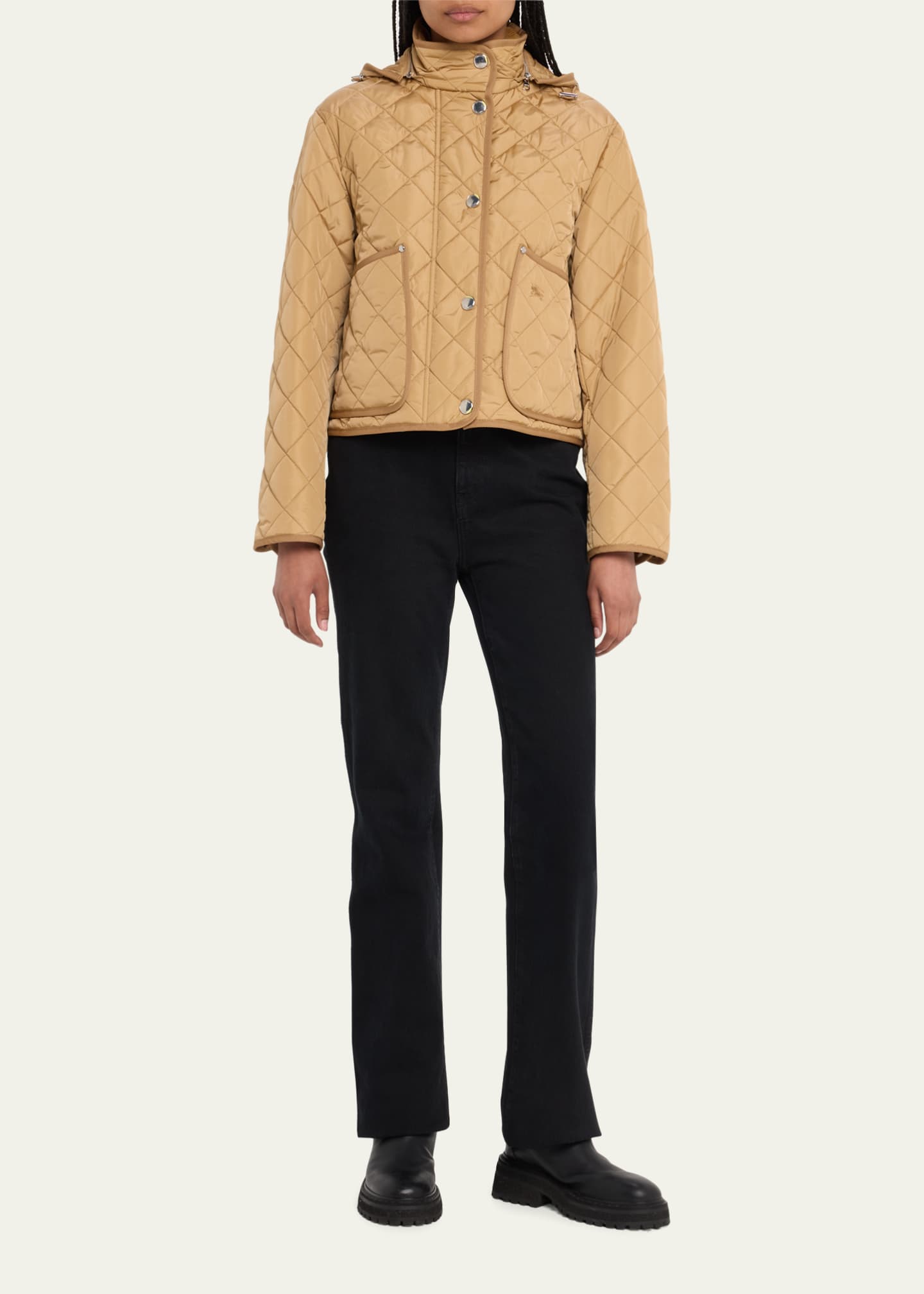 Burberry tan quilted jacket store