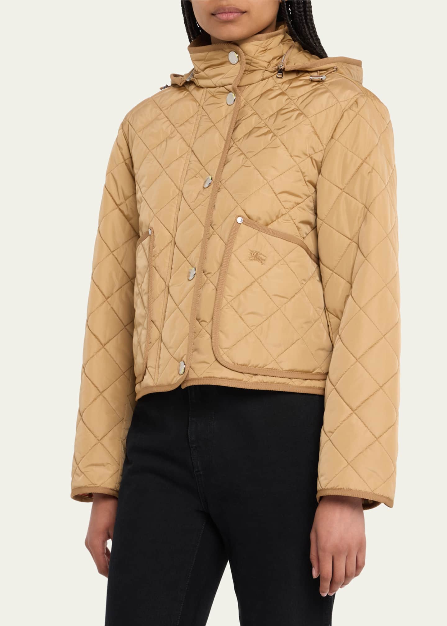 Burberry quilted coat with hood new arrivals
