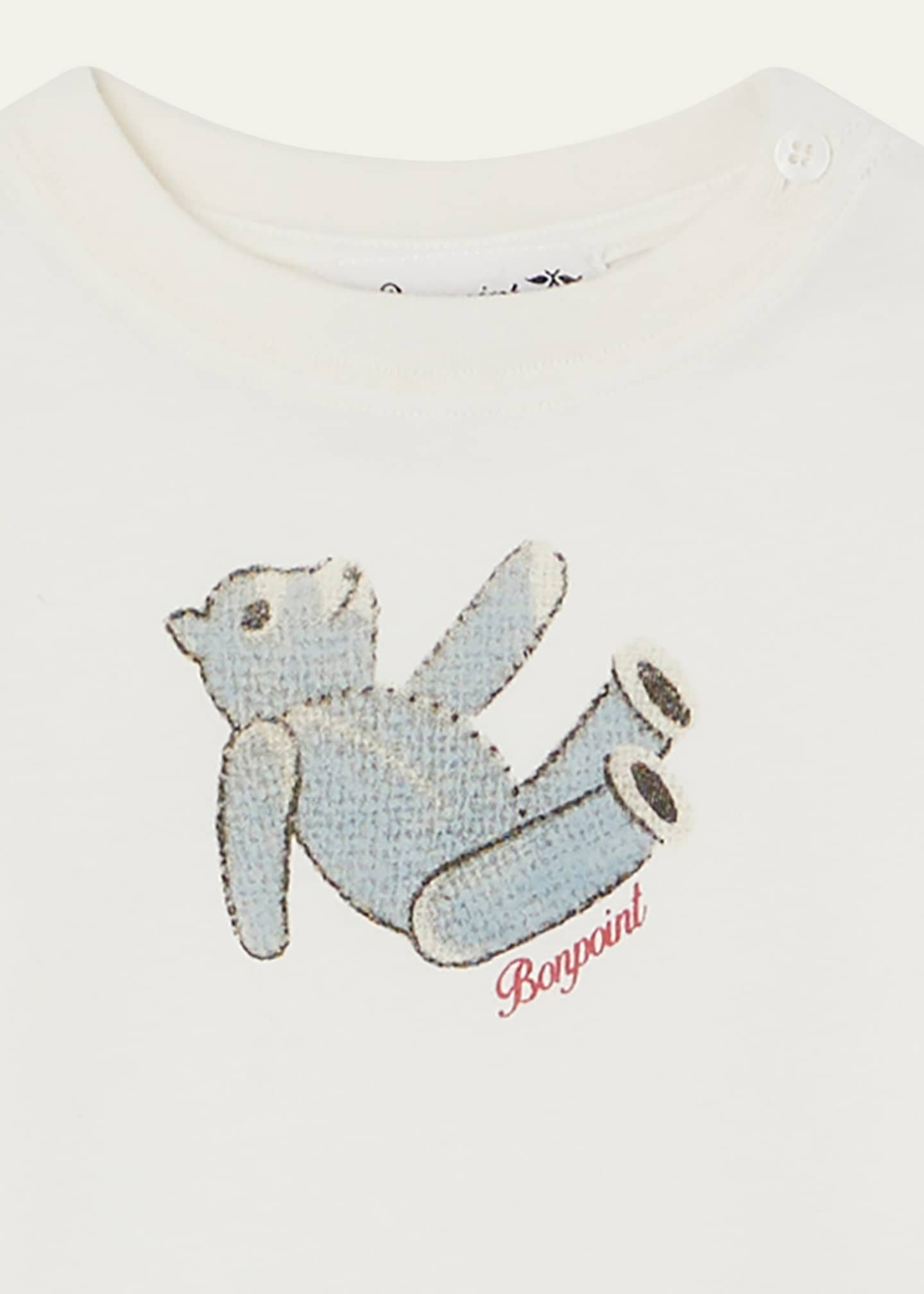 Bonpoint Kid's Teddy Bear Logo-Print T-Shirt, Size 6M-3 - Bergdorf
