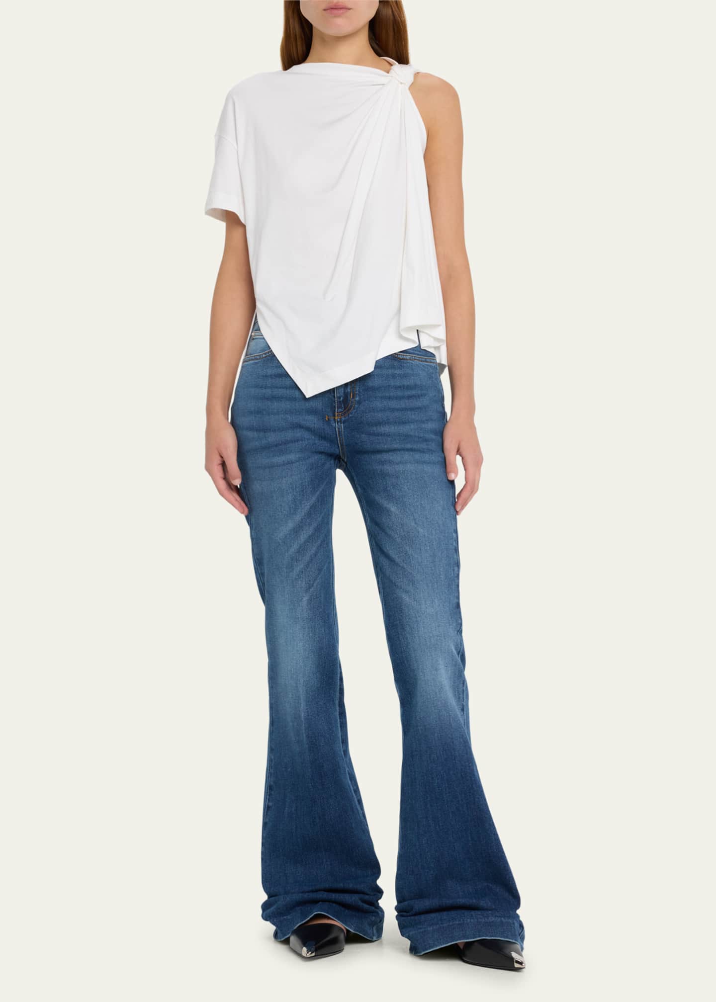 McQueen Boot-Cut Leg Denim Pants Image 2 of 5