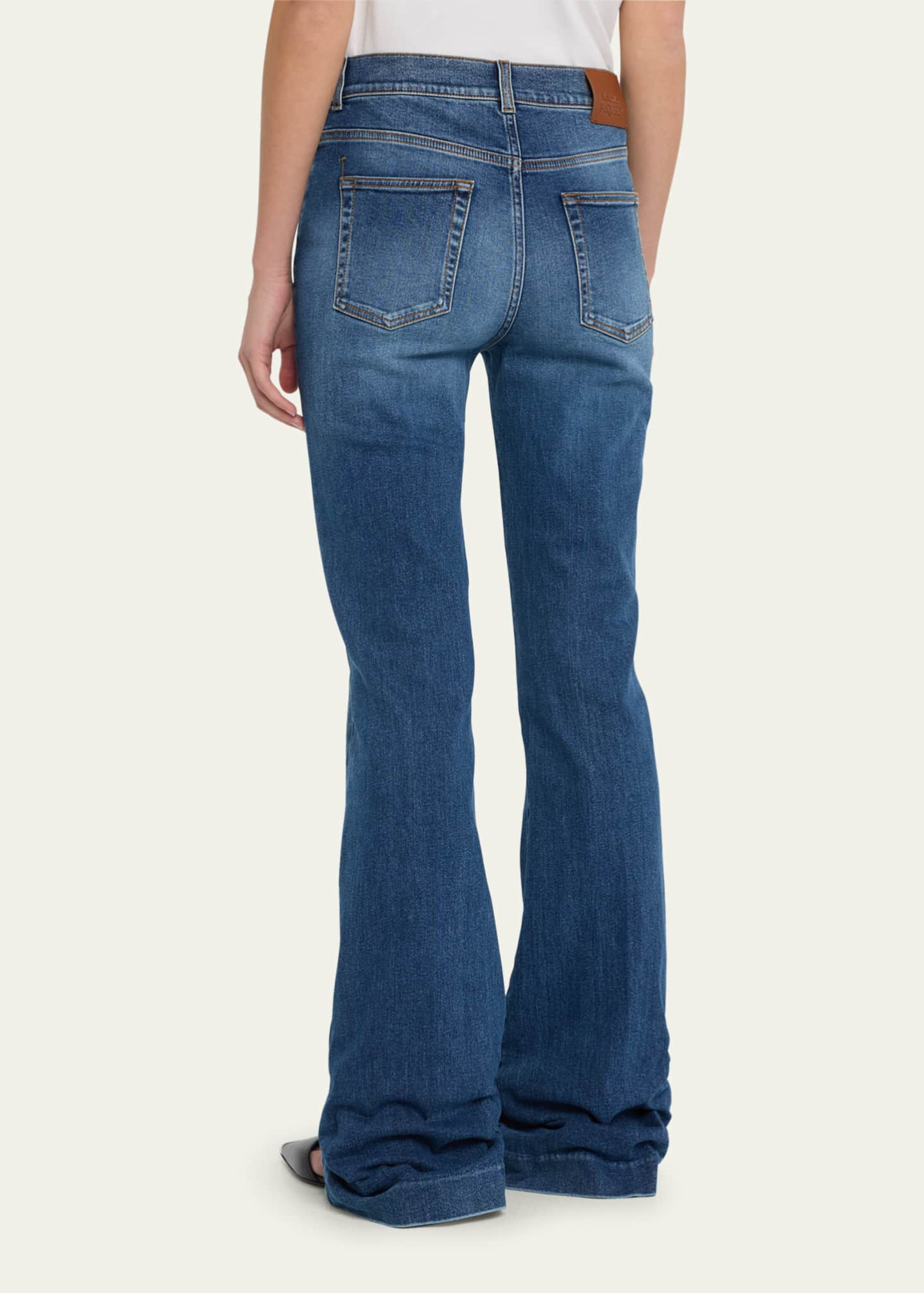 Alexander McQueen Boot-Cut Leg Denim Pants - Bergdorf Goodman