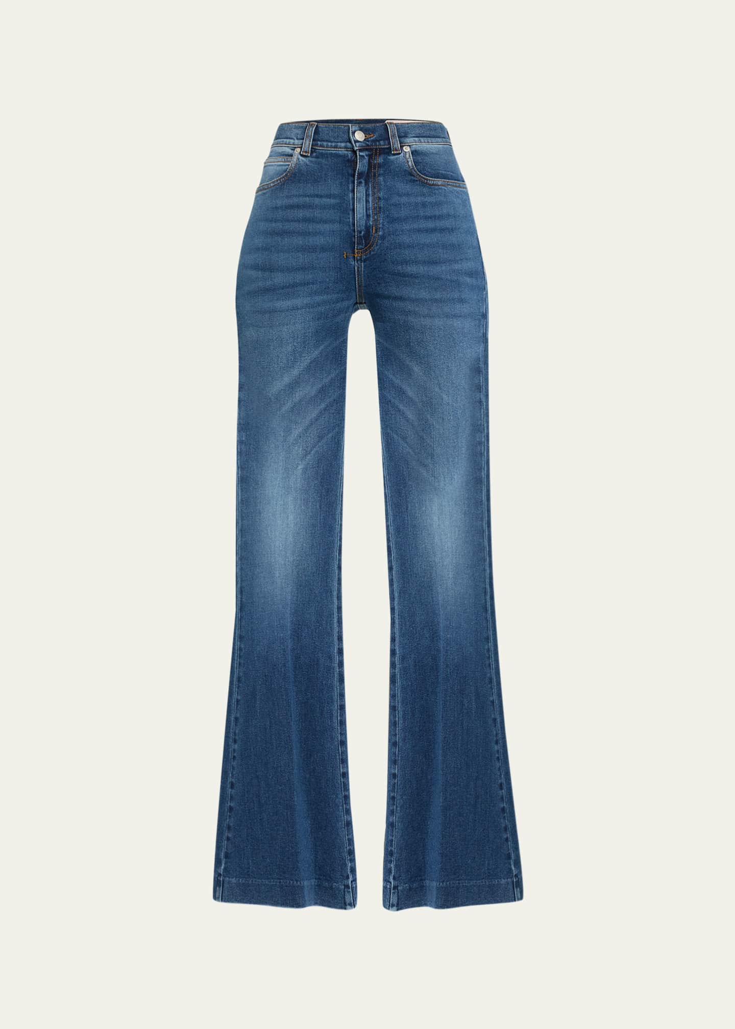 McQueen Boot-Cut Leg Denim Pants Image 1 of 5