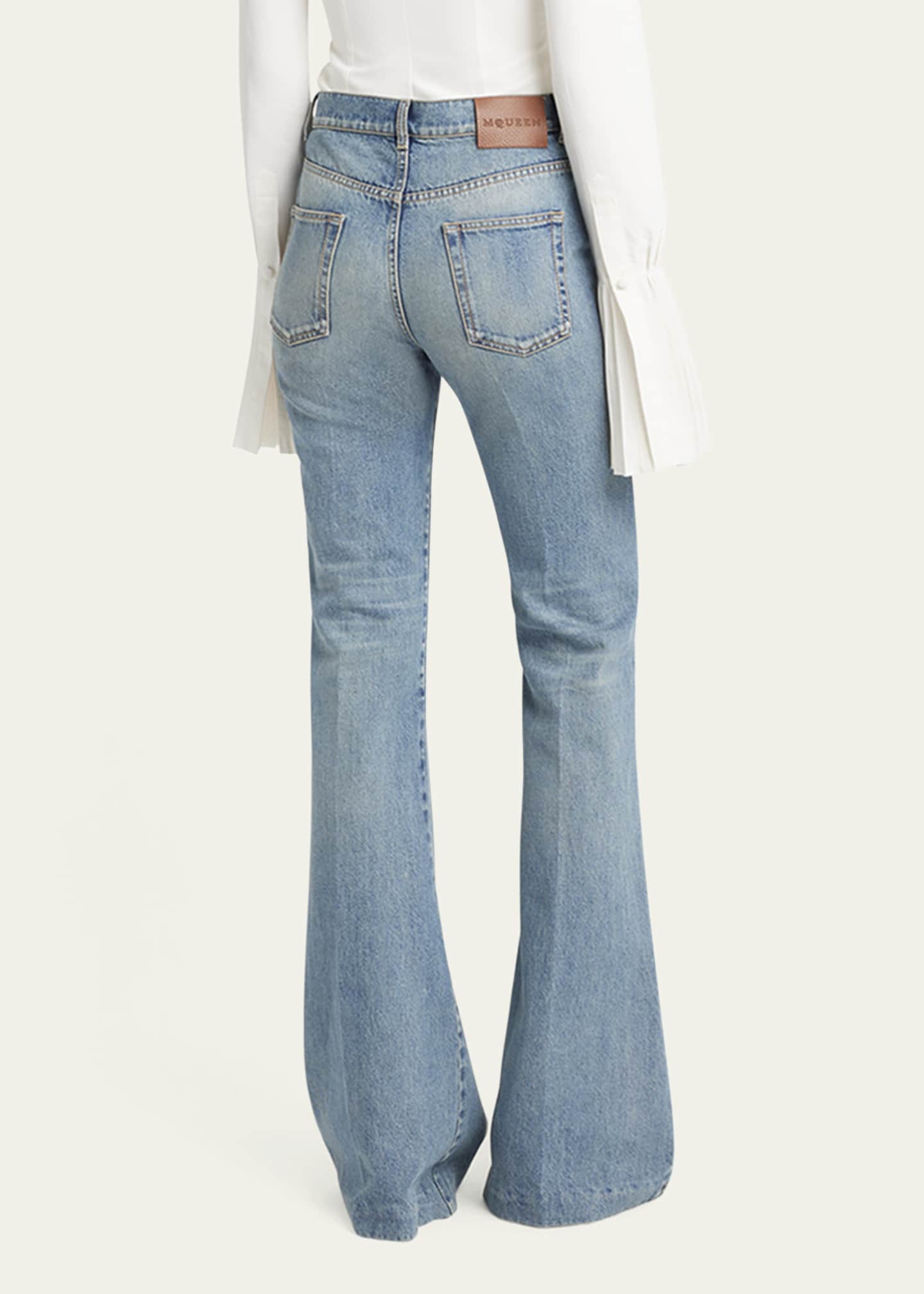 McQueen Boot-Cut Leg Denim Pants Image 3 of 5