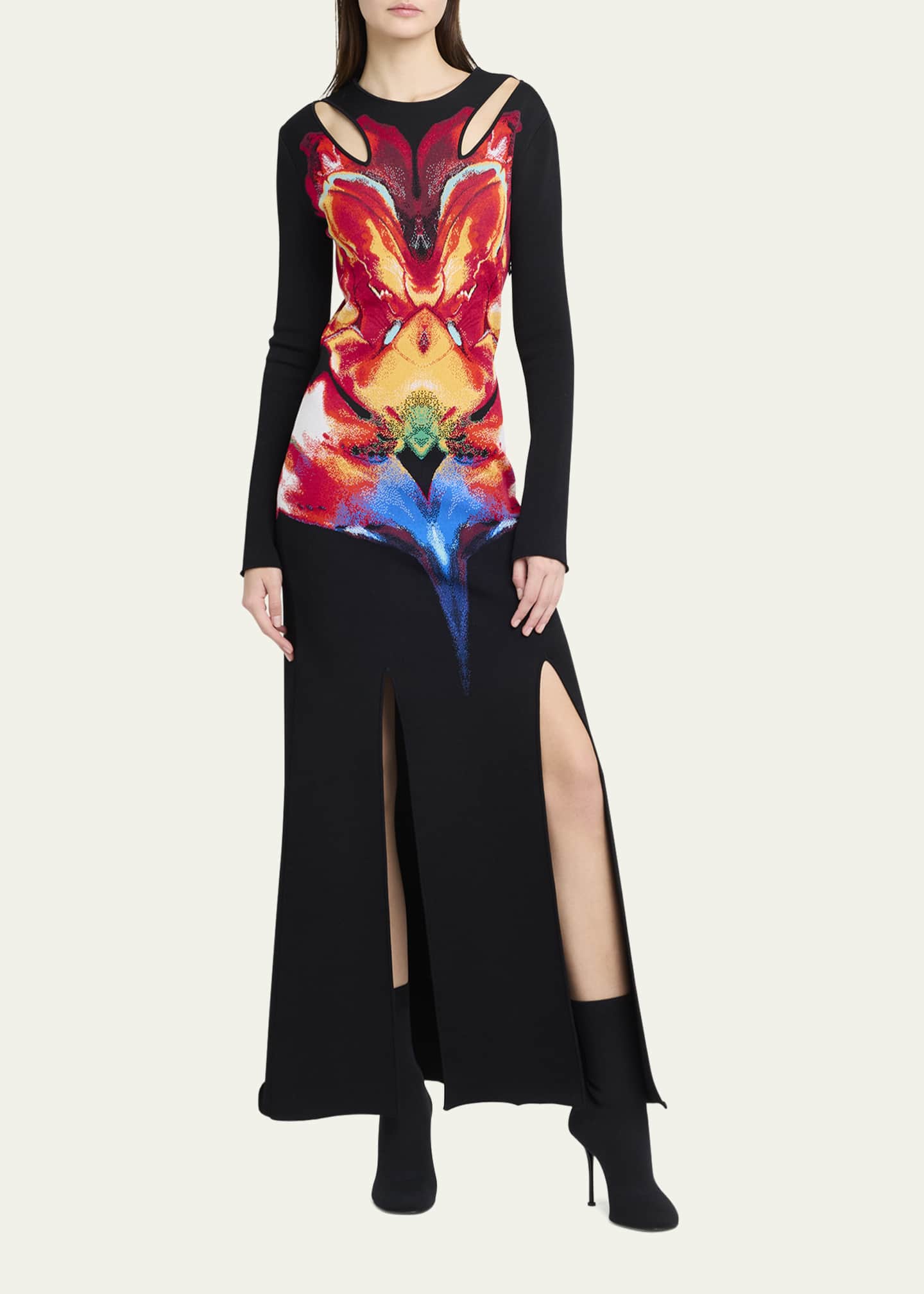 Alexander mcqueen outlet maxi dress