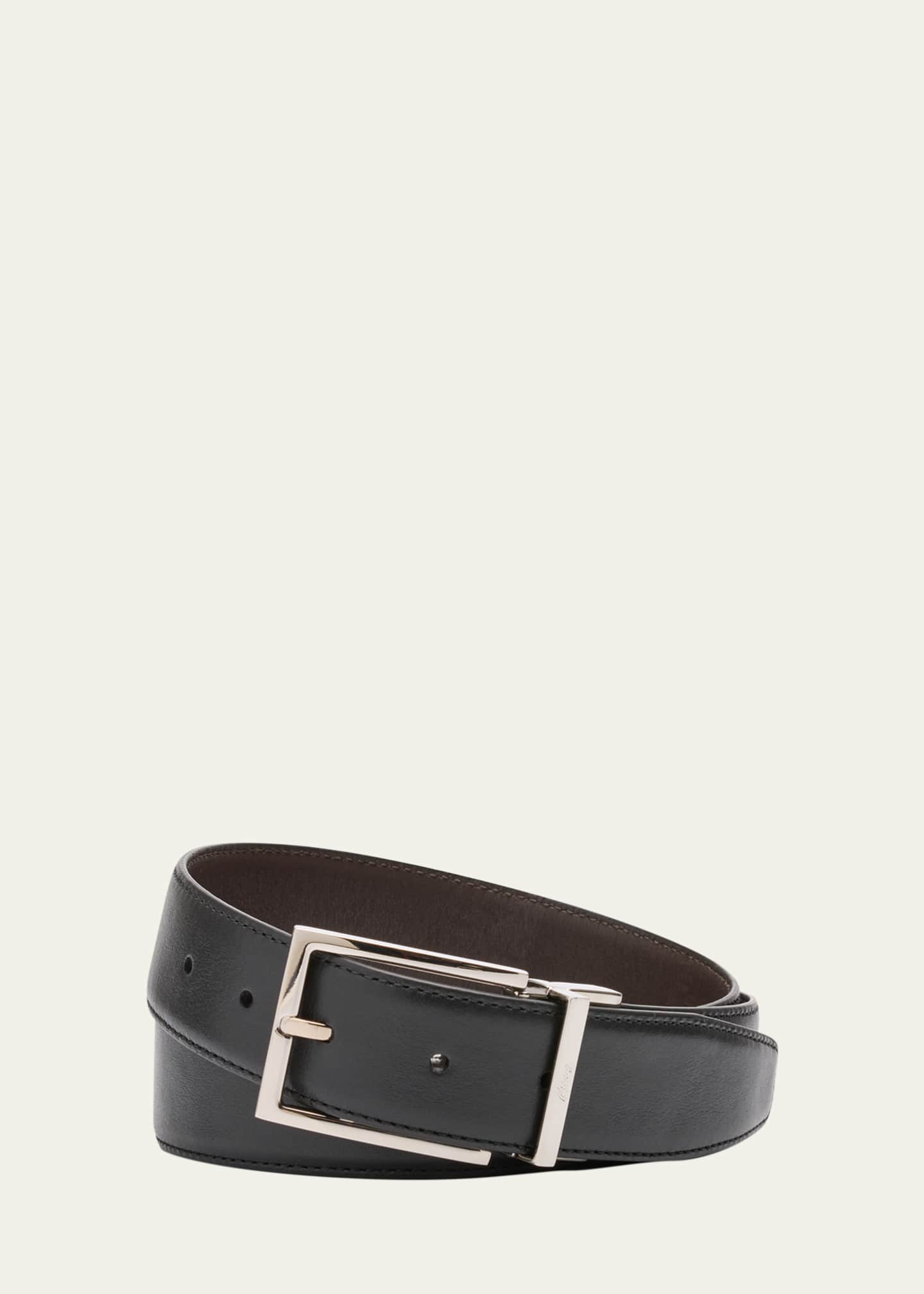 Brioni Men's Twist Buckle Reversible Belt Image 1 of 2