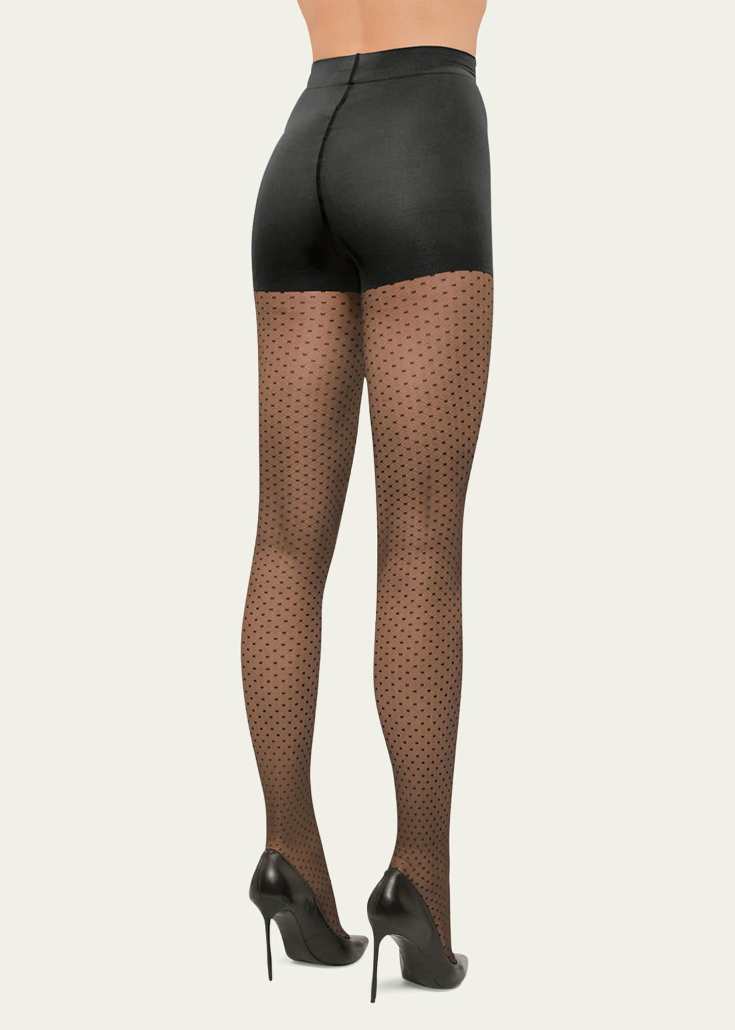 Buy Wolford Wo Gabrielle Patterned Tights - Black At 59% Off