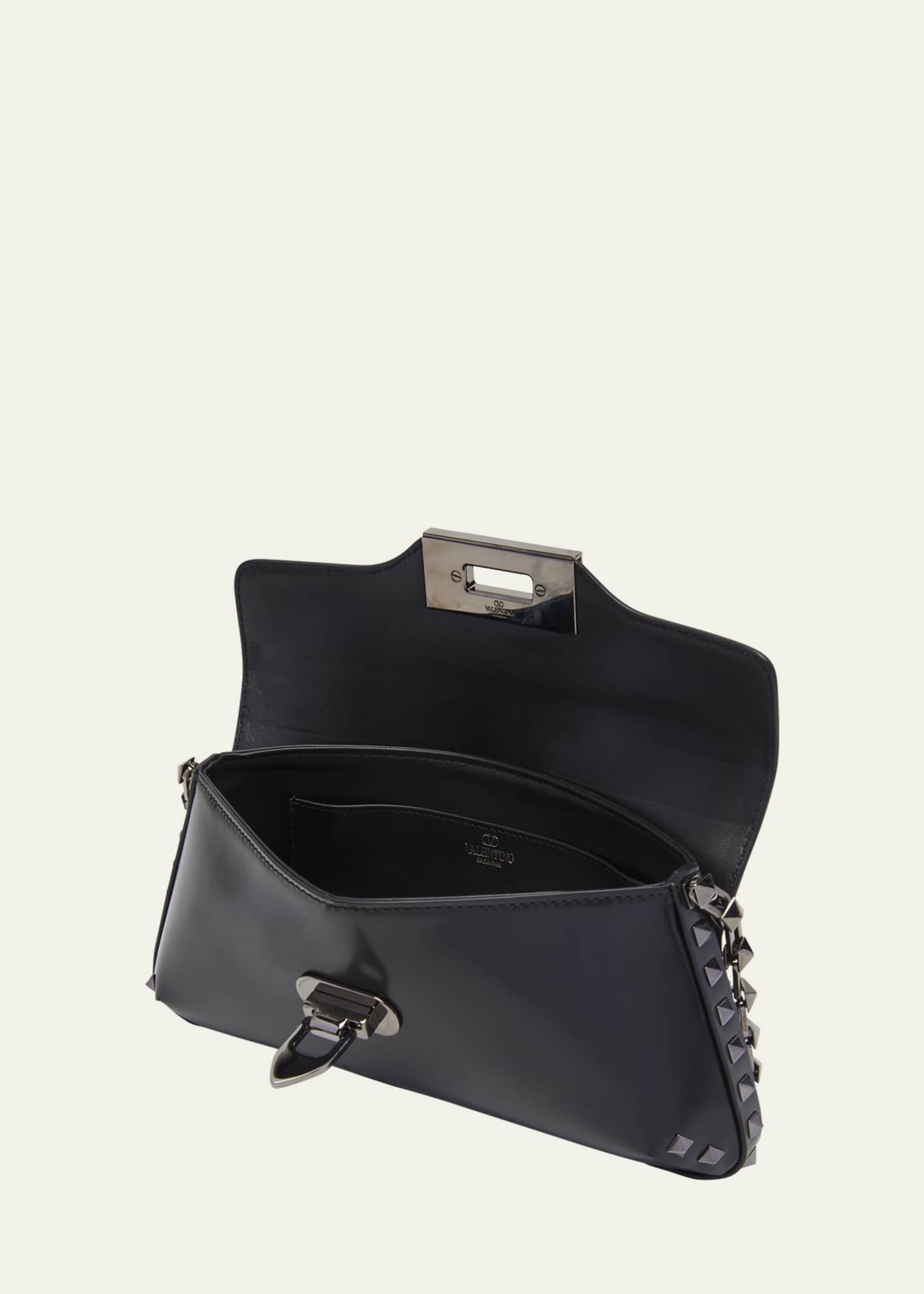 Valentino Garavani Mini Rockstud Leather Clutch Bag