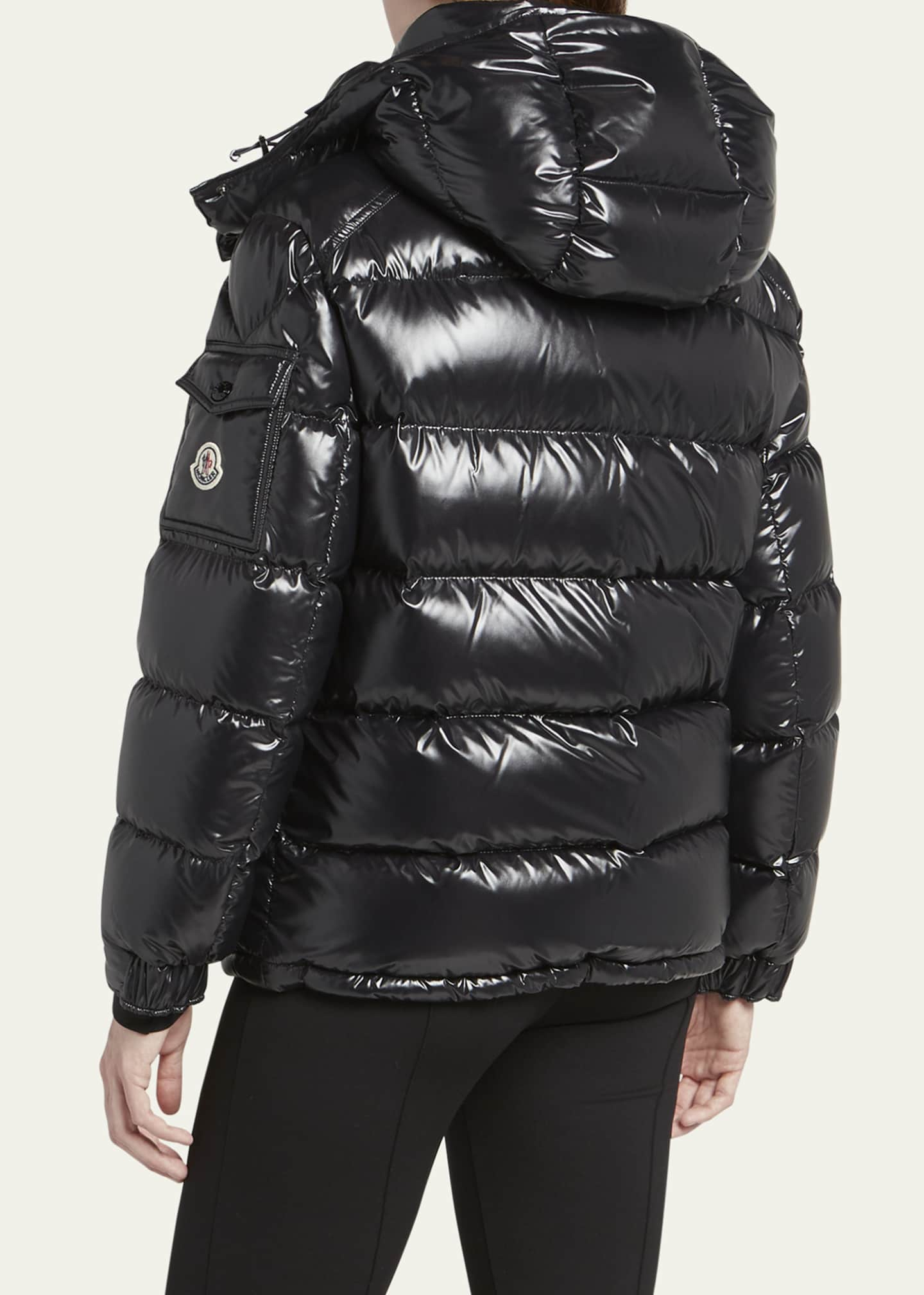 Moncler Maire Shiny Puffer Jacket with Removable Hood - Bergdorf Goodman