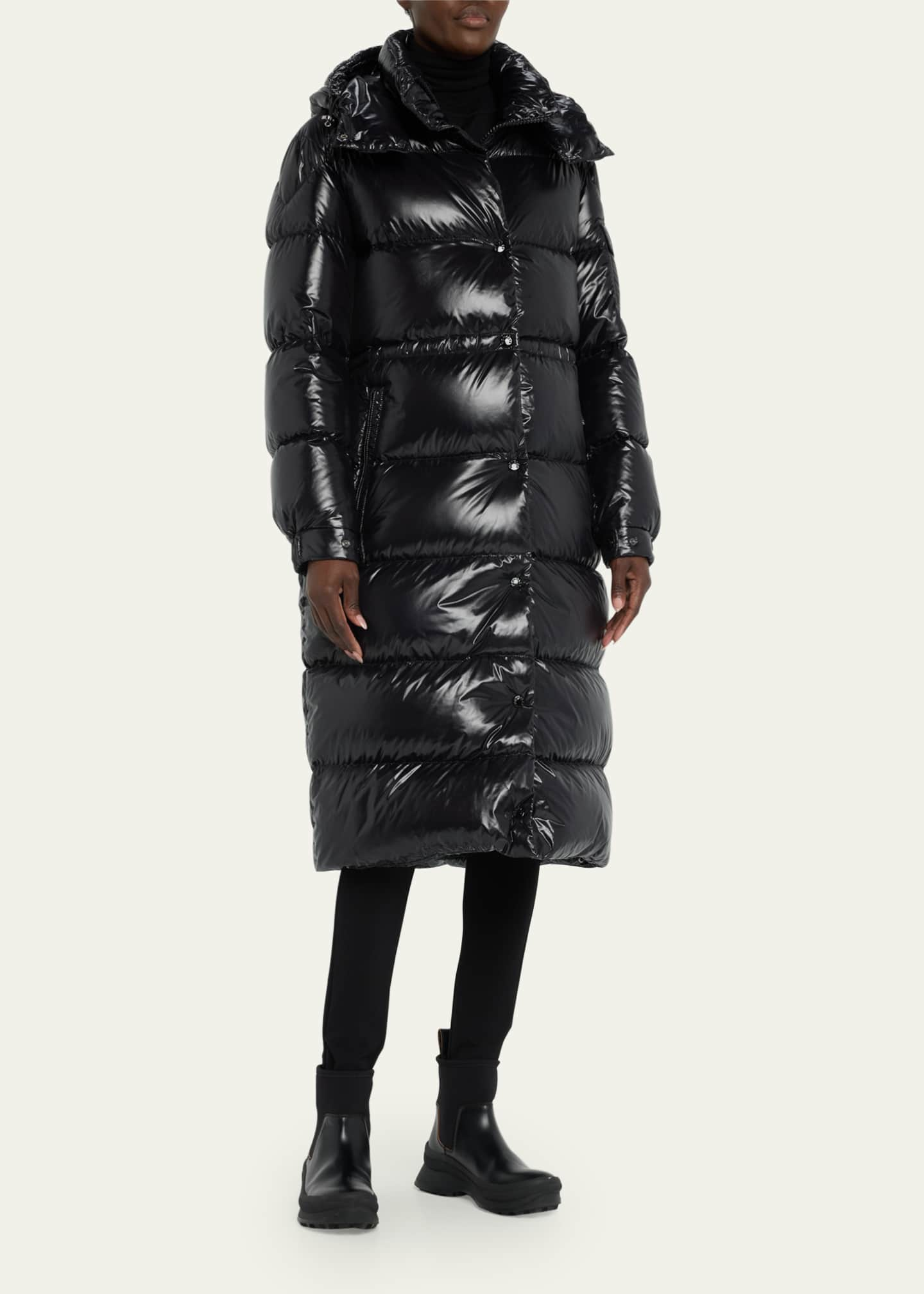 Moncler Cavettaz Hooded Long Puffer Coat - Bergdorf Goodman