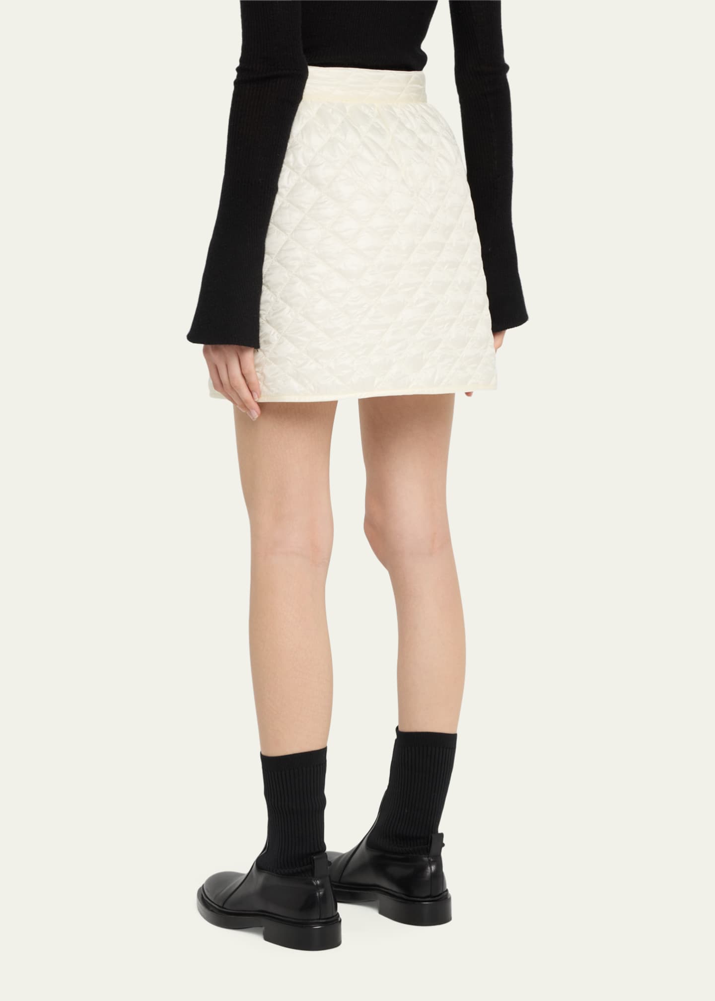 Moncler Quilted Cargo Mini Skirt