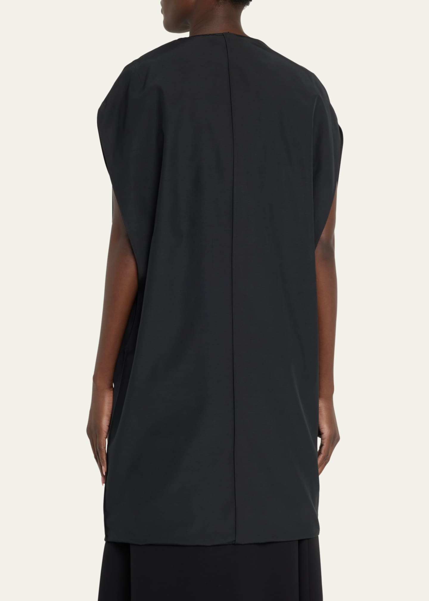 THE ROW Pebble Silk-Wool Top Image 3 of 5