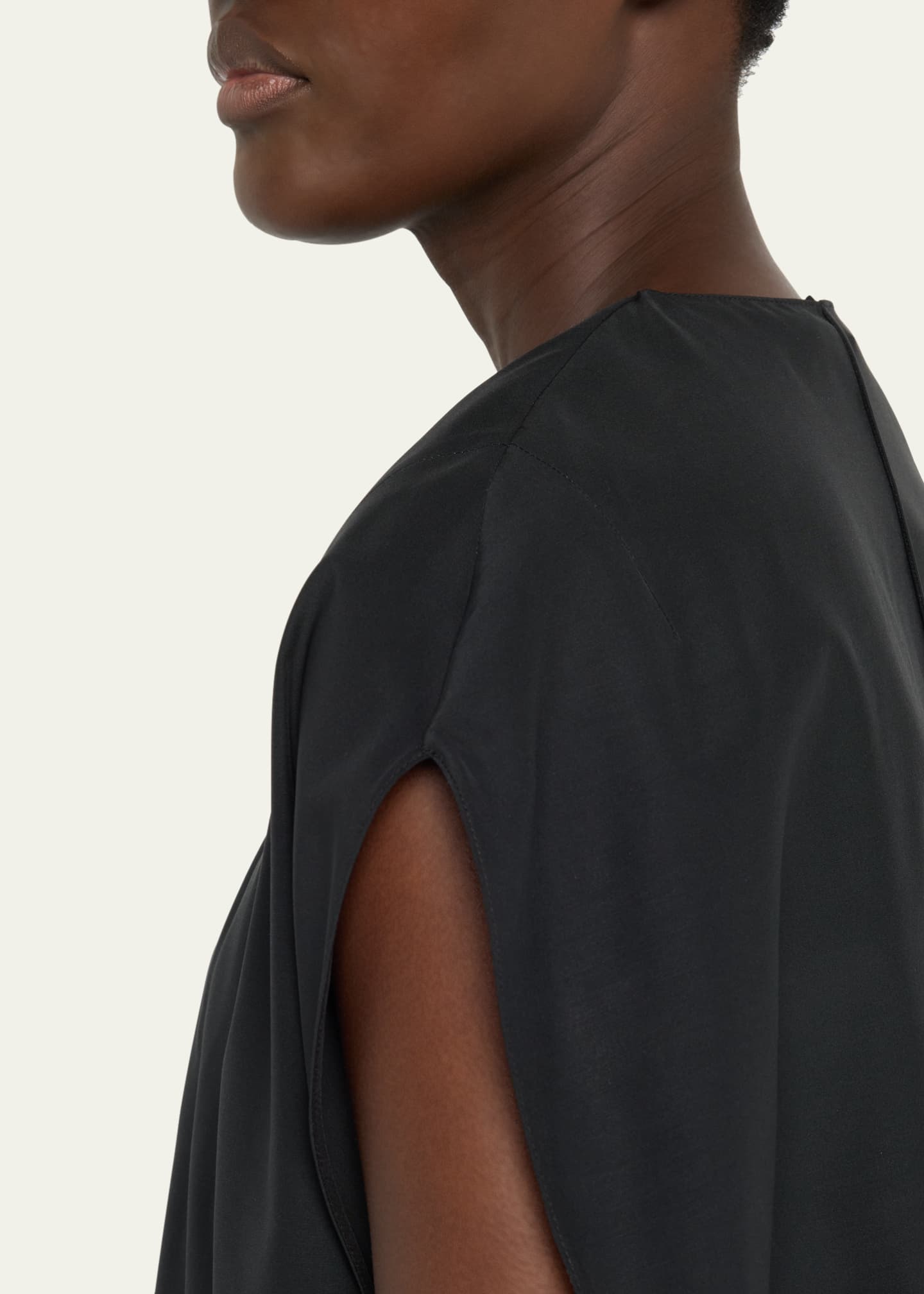 THE ROW Pebble Silk-Wool Top Image 5 of 5
