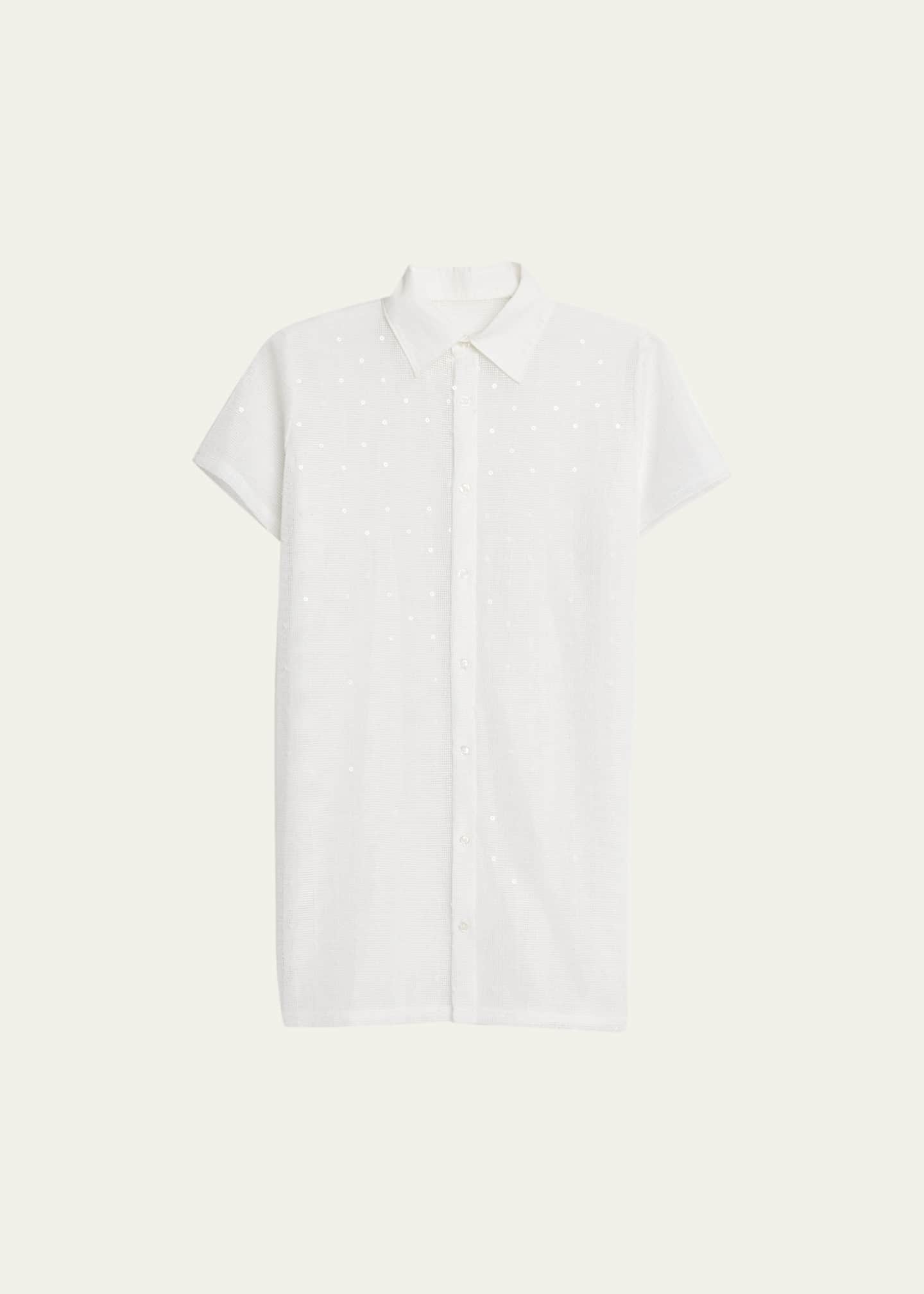 Solid and Striped The Cabana Cotton Gauze Mesh Shirt - Bergdorf