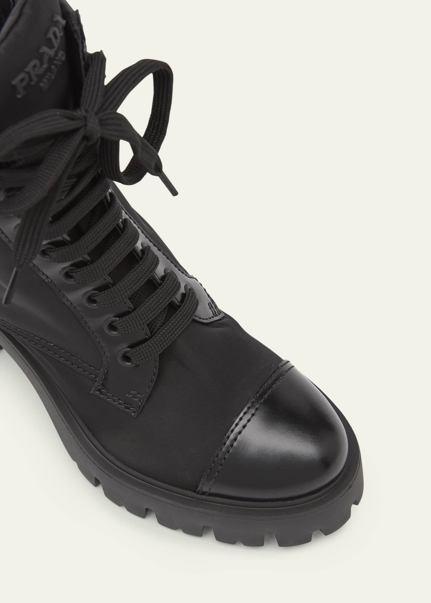 Prada army boots clearance