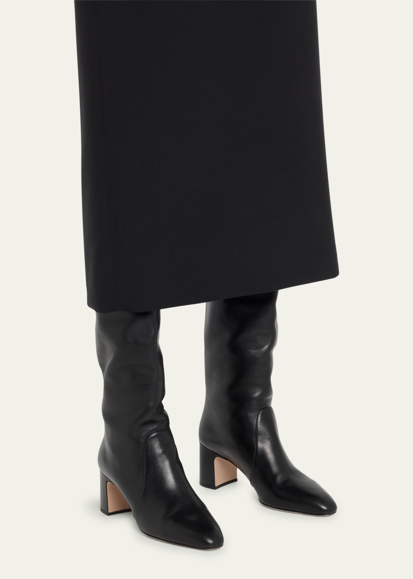 Prada block top heel bootie