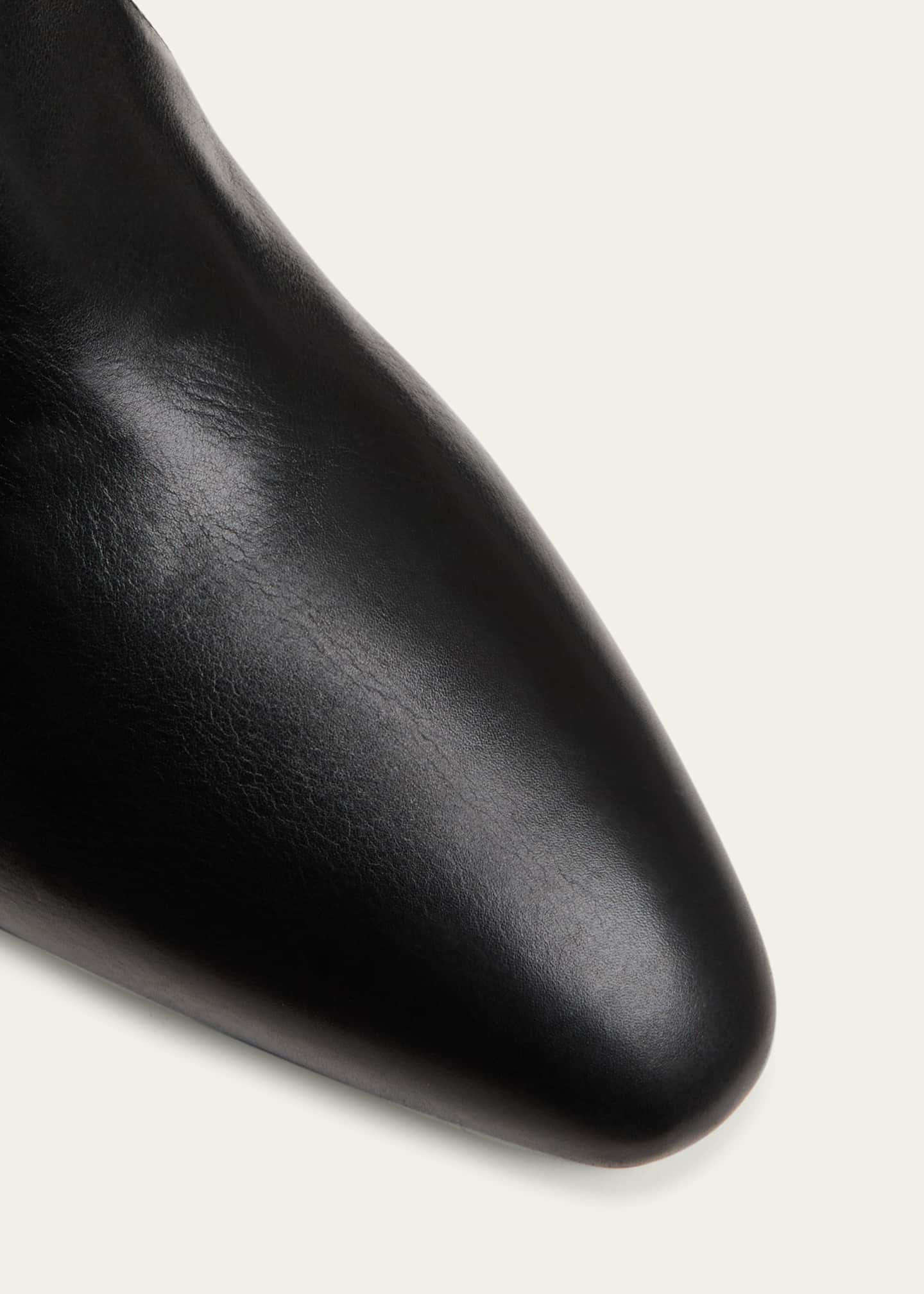 CC HIGH HEEL 25S IN BLACK LAMBSKIN AND SUEDE WITH PEARL HEEL STYLE 6