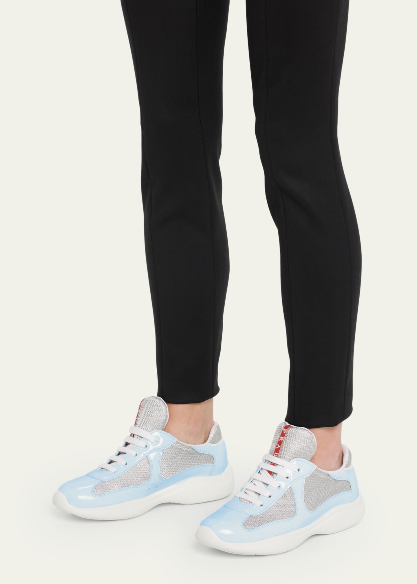 Prada America's Cup Vernice Patent Runner Sneakers Image 2 of 5