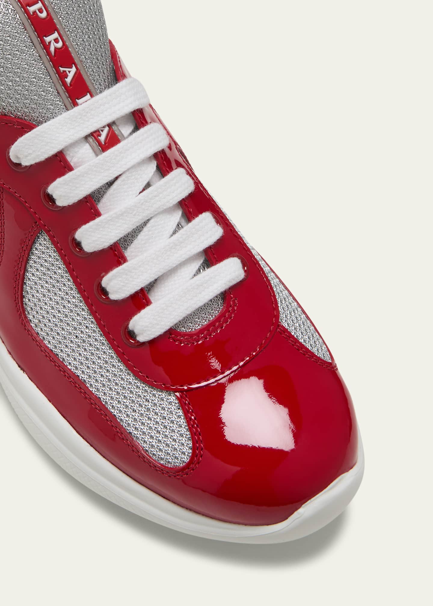 Prada America s Cup Vernice Patent Runner Sneakers