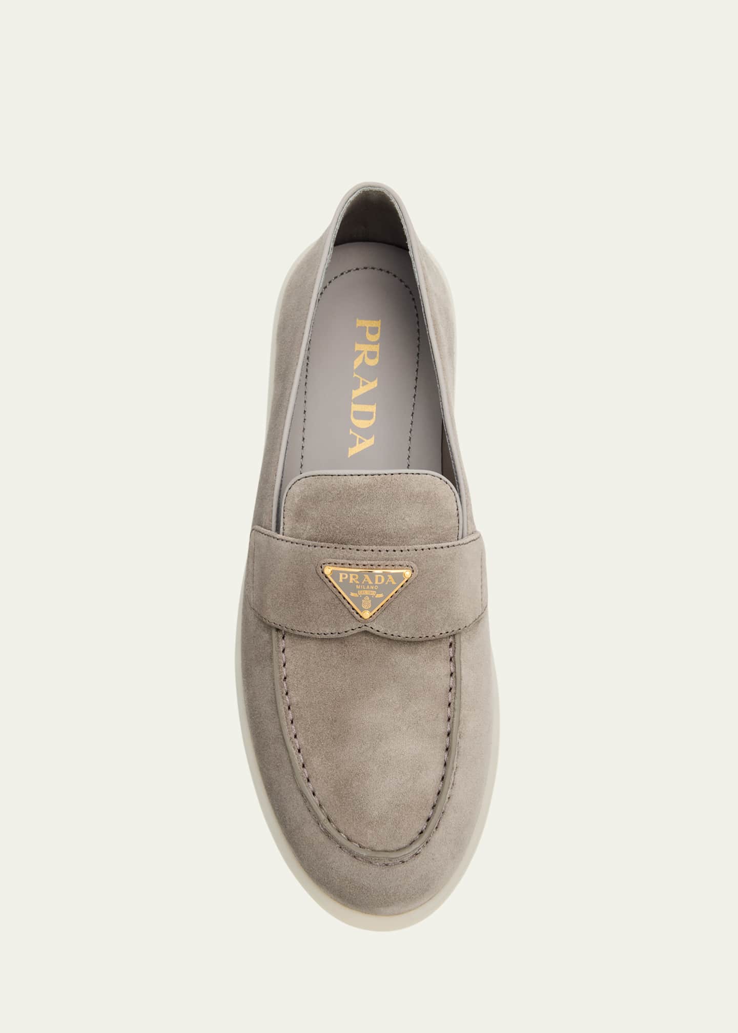Prada Saint Tropez Suede Loafers Image 6 of 6