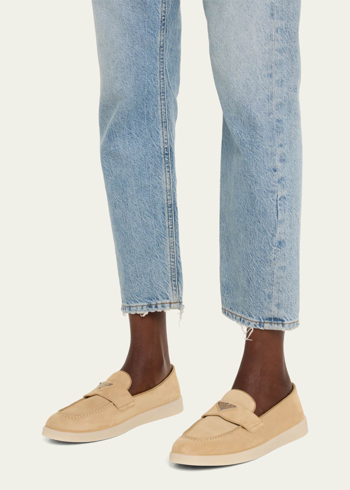 Prada Saint Tropez Suede Loafers Image 2 of 5