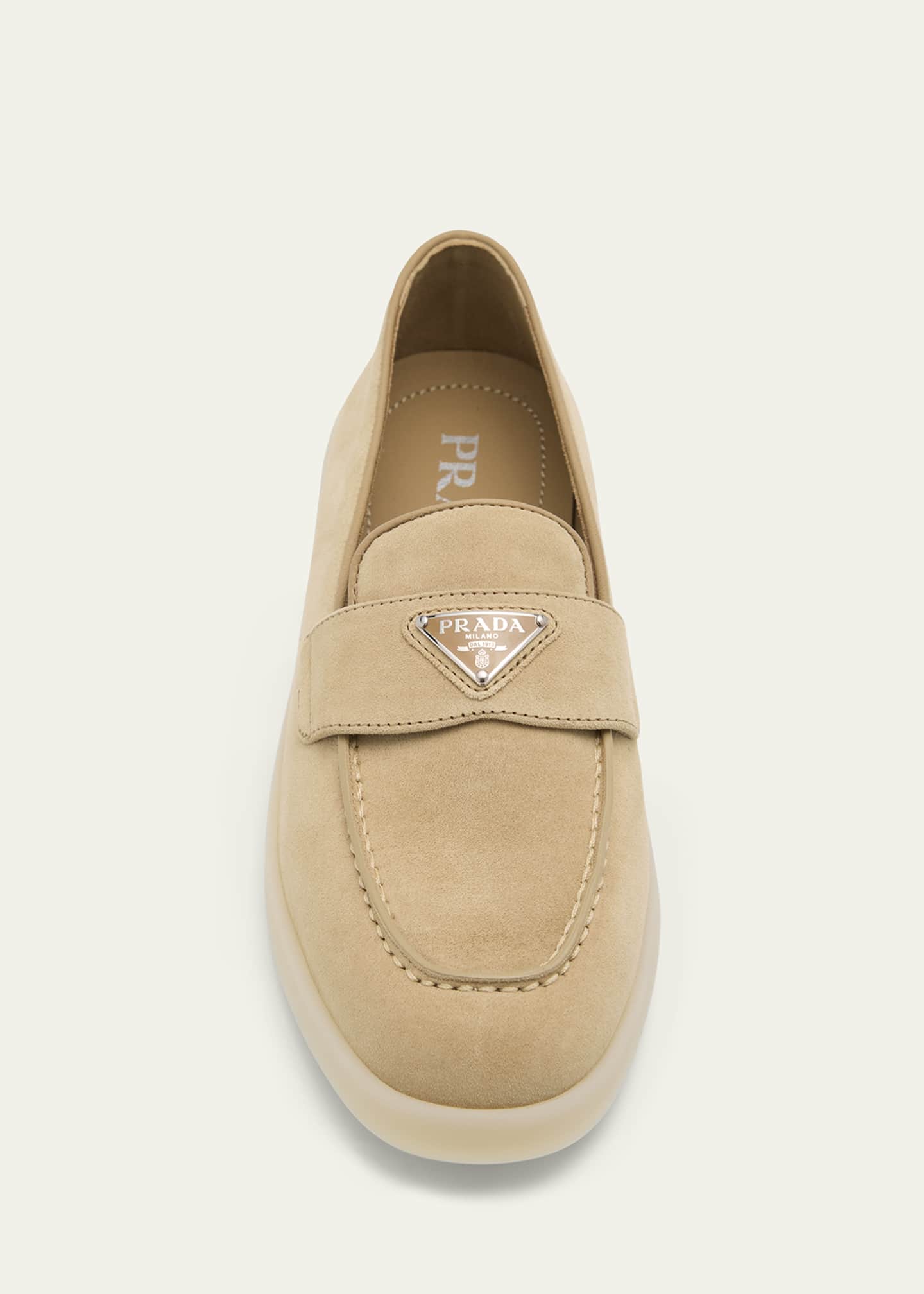 [PRADA] レディース スエード ローファー / Suede Loafers Prada Suede Loafers | Saks Fifth Avenue