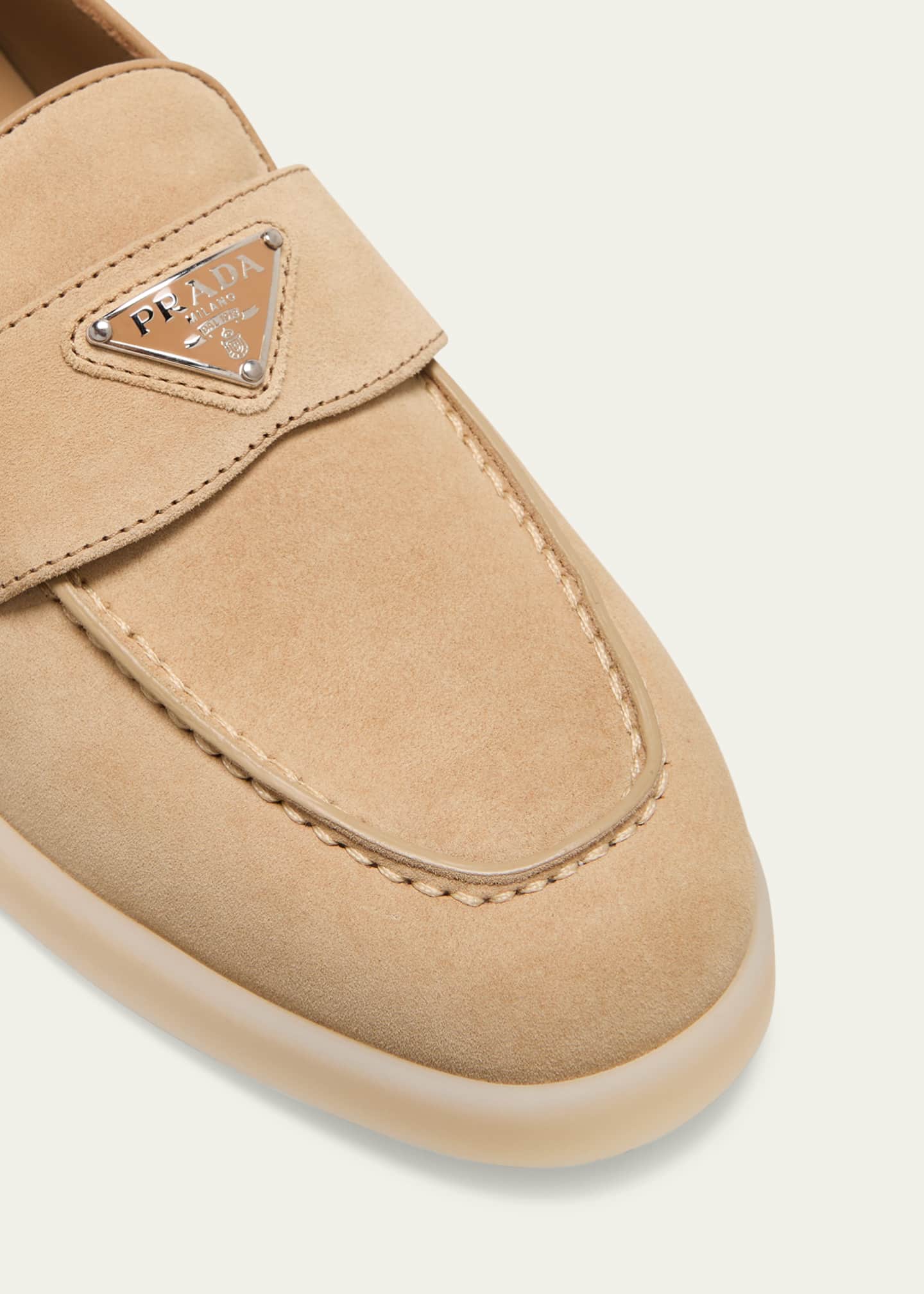 Prada Saint Tropez Suede Loafers Image 5 of 5