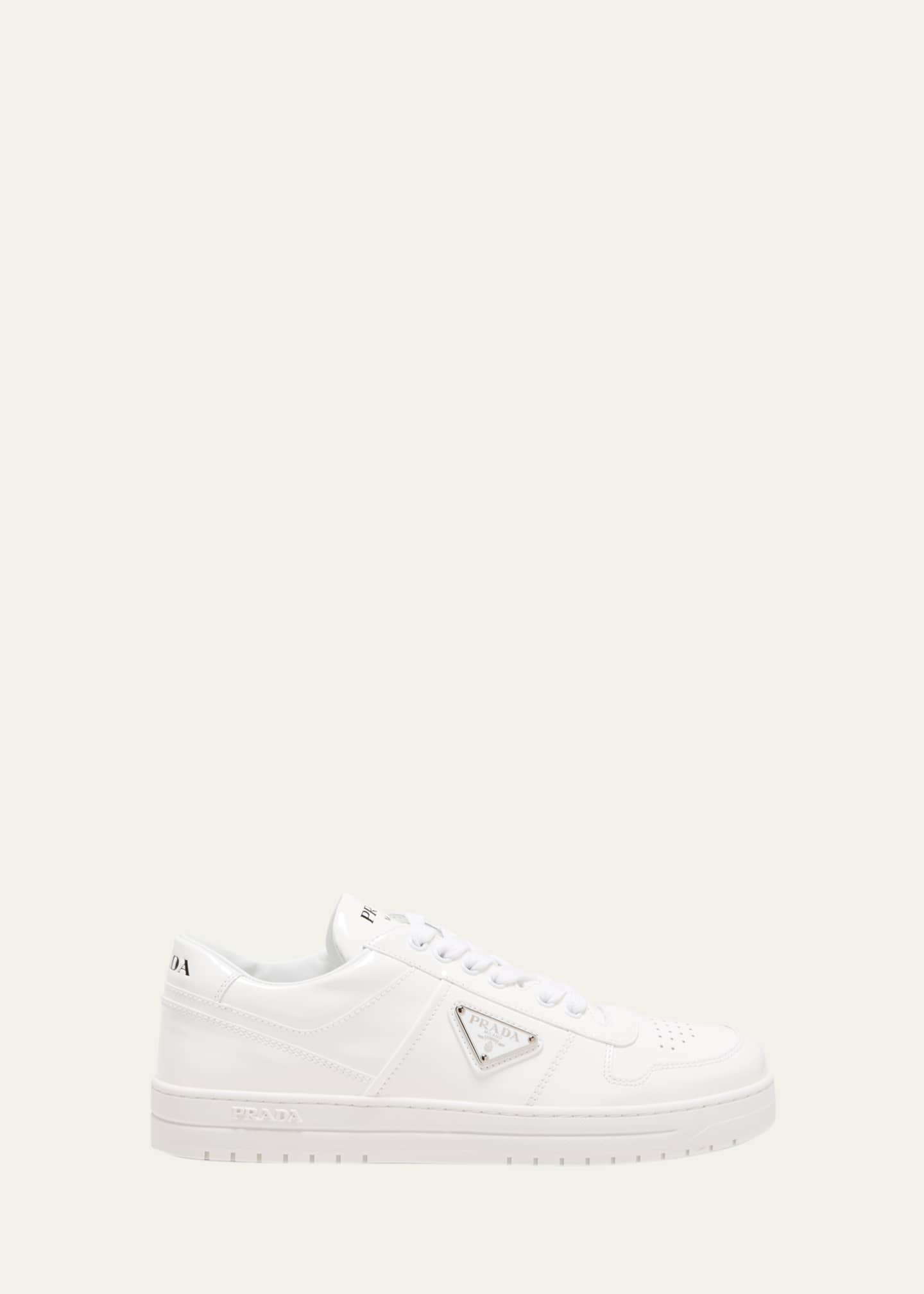 Prada Downtown Patent Leather Low-Top Sneakers - Bergdorf Goodman