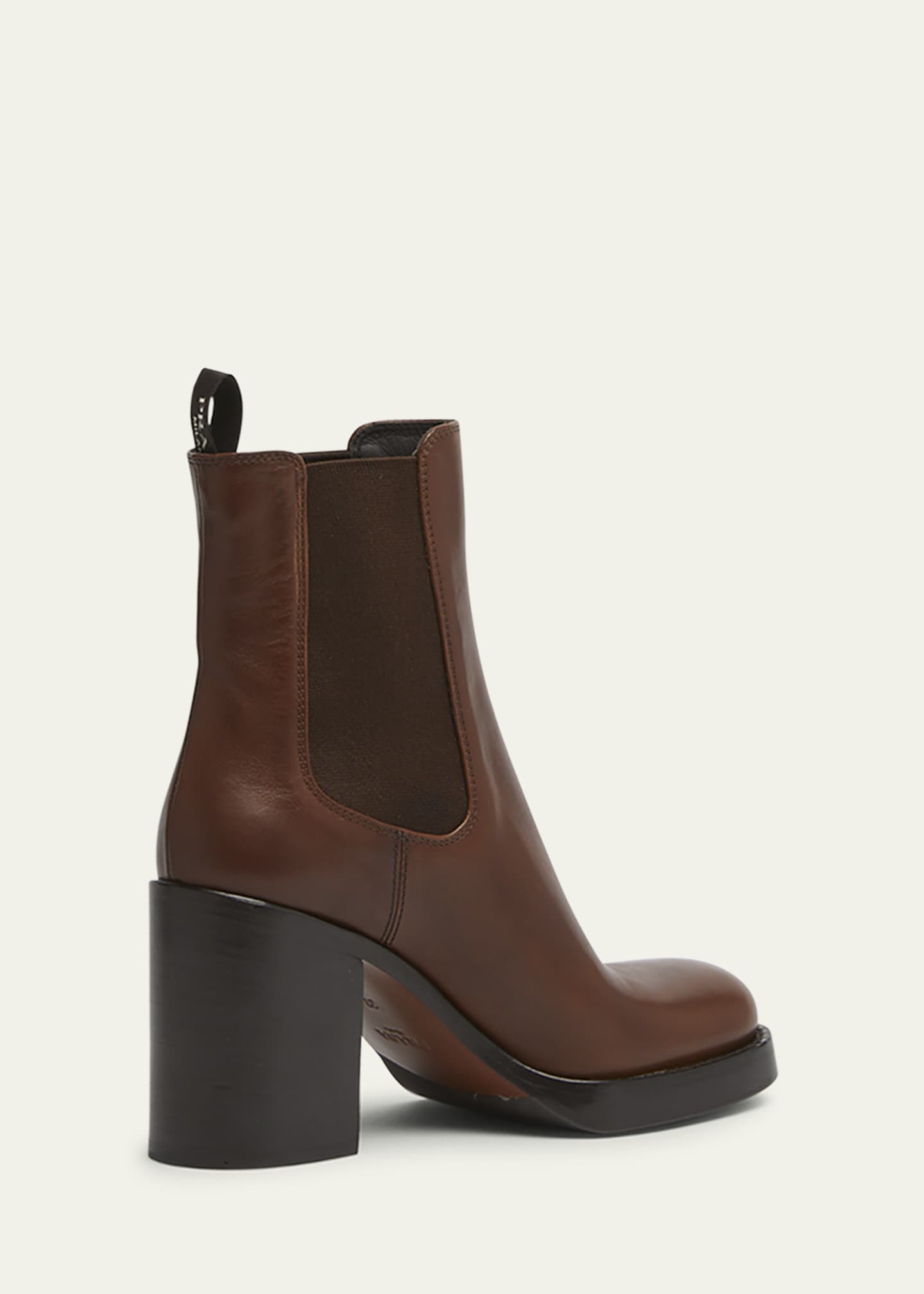 Prada Leather Heeled Chelsea Boots Bergdorf Goodman