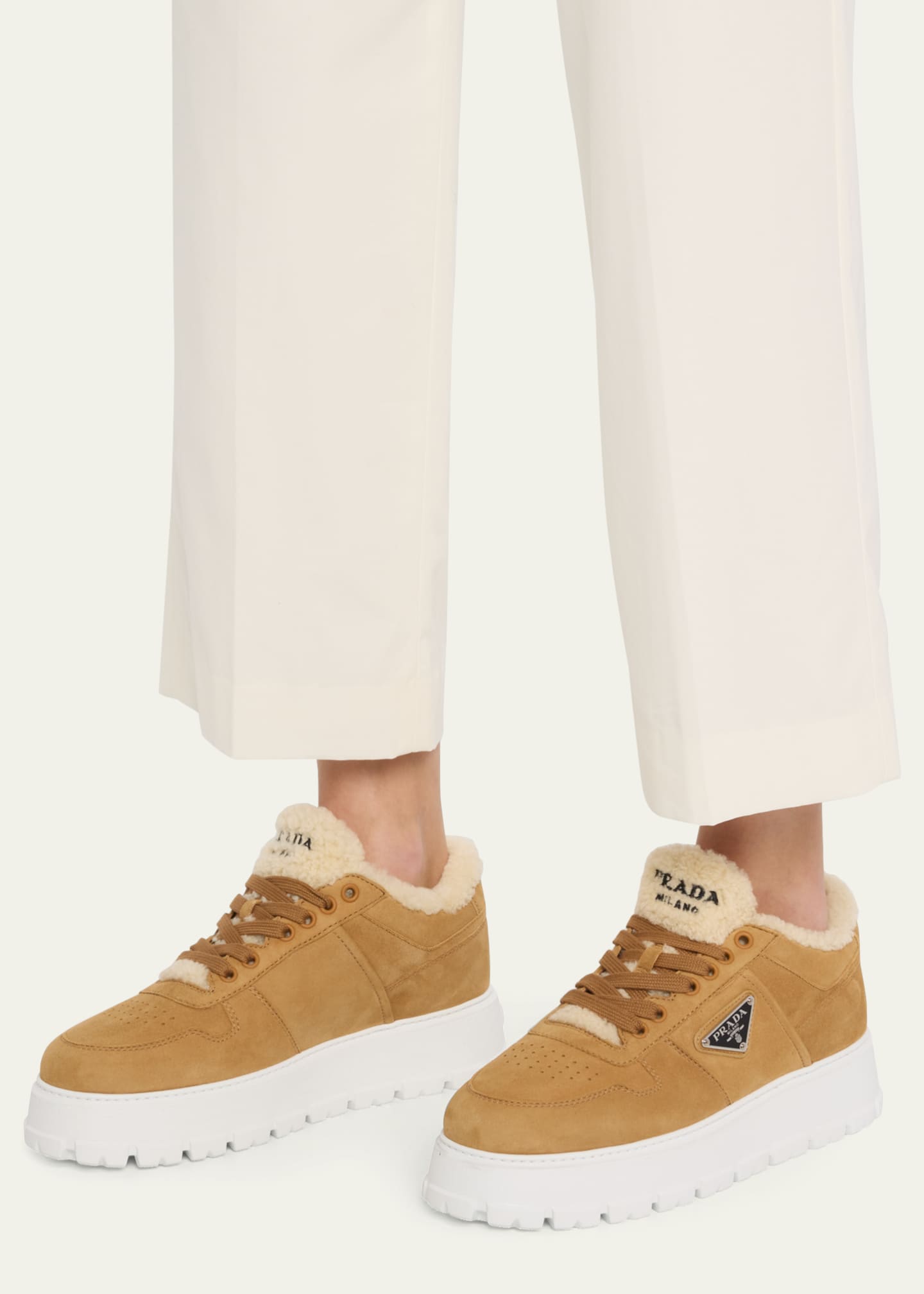 Prada sneakers platform outlet