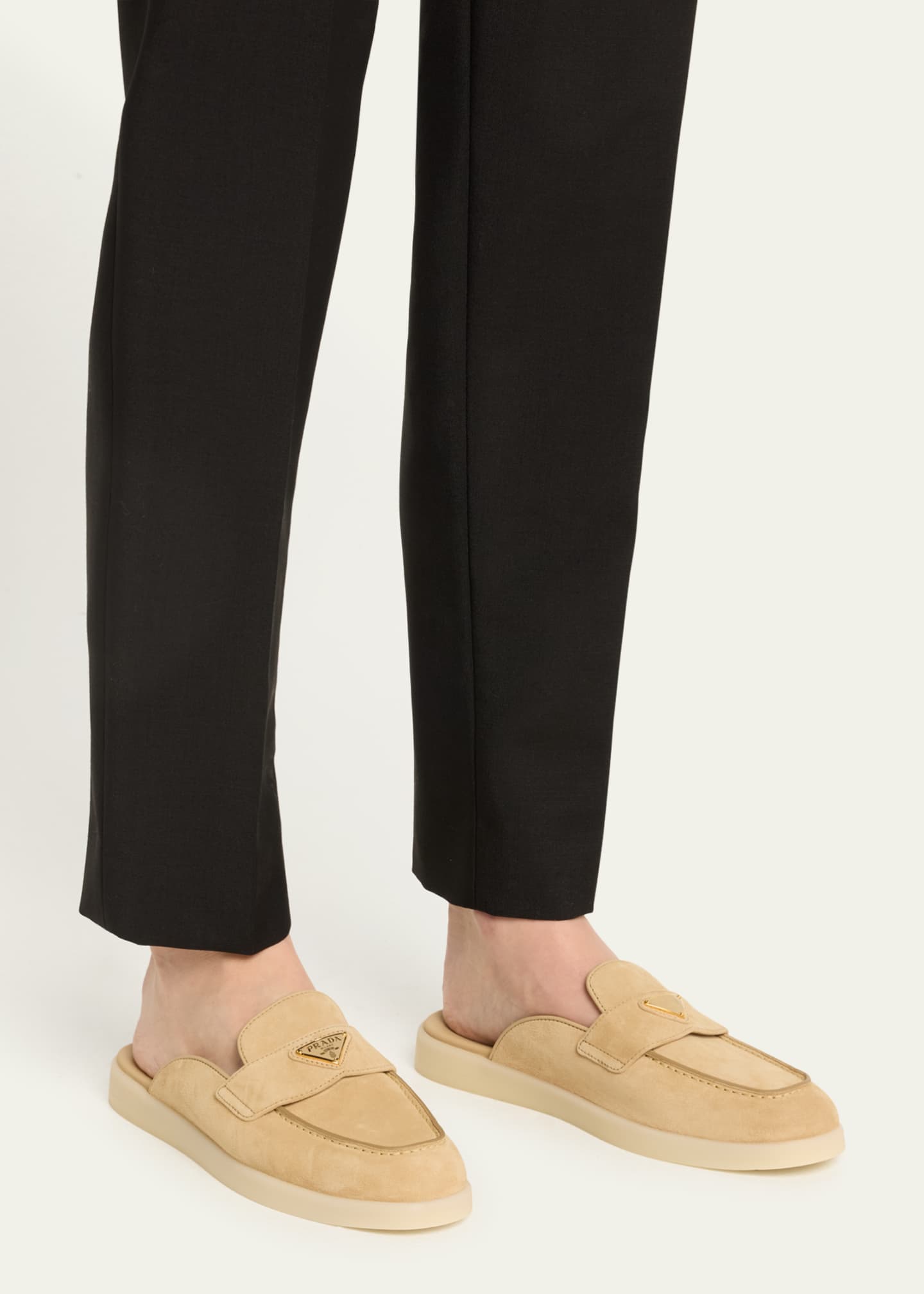Prada suede mules top