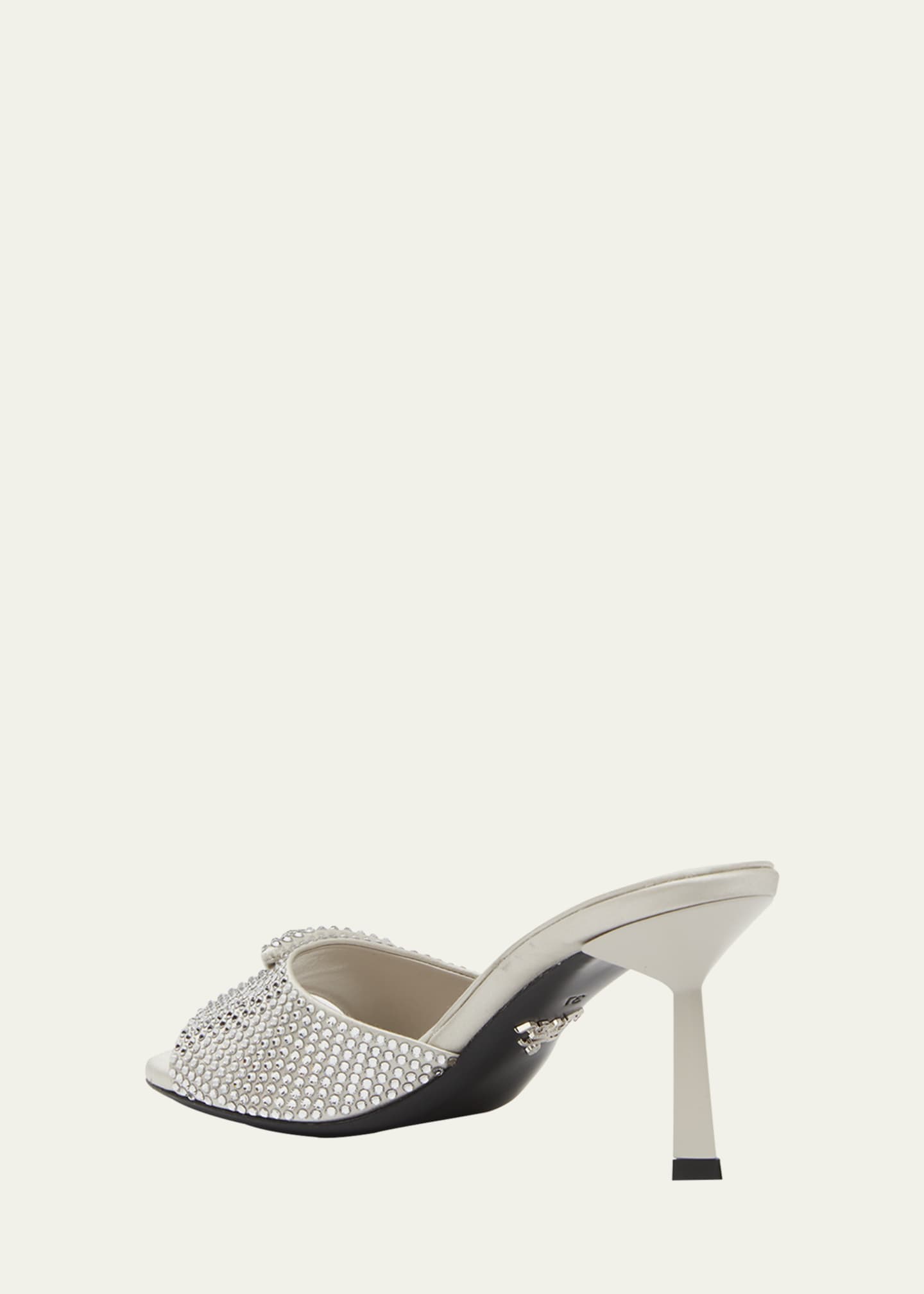 Prada 2025 silver mules