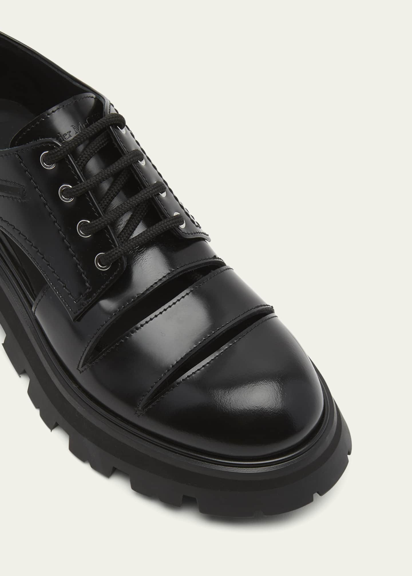 Alexander McQueen The Wander Cutout Leather Loafers Bergdorf Goodman