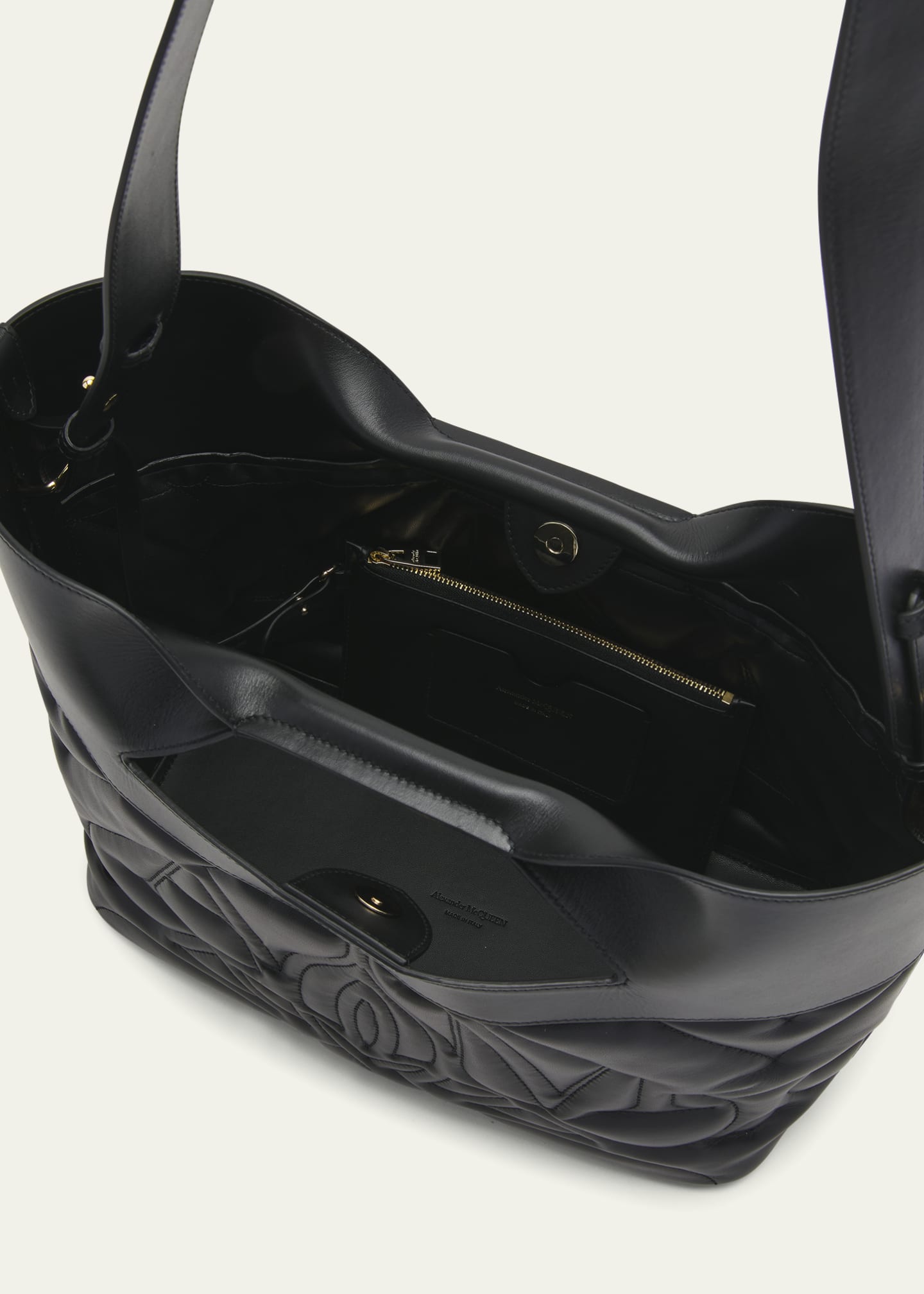 Alexander McQueen Small Bow Seal Padded Tote Bag Bergdorf Goodman