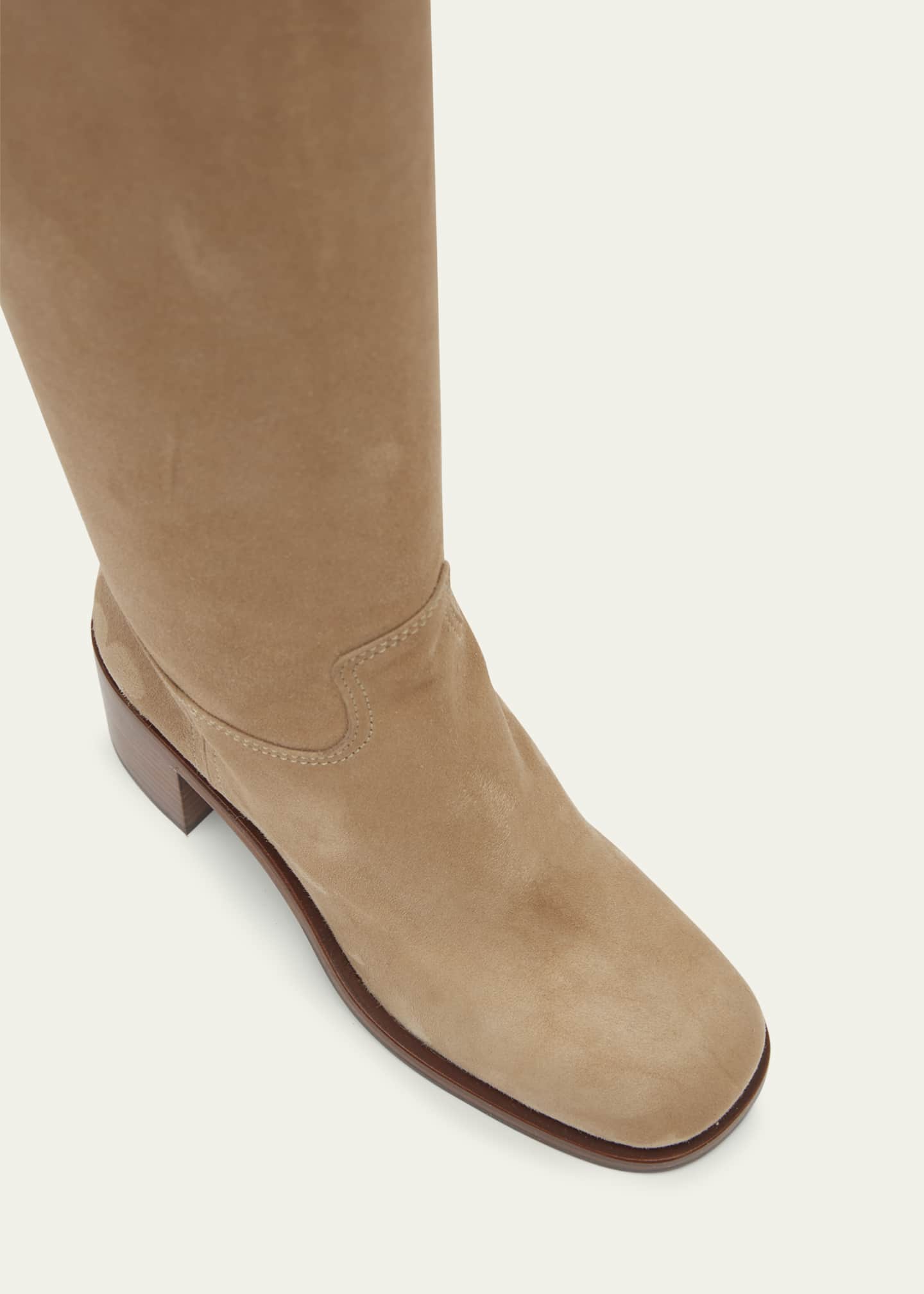 Prada suede over new arrivals the knee boots