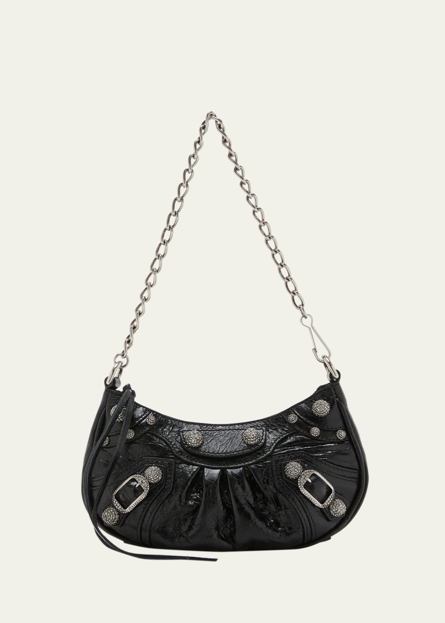 Le Cagole M Bag - Balenciaga - Leather - Black