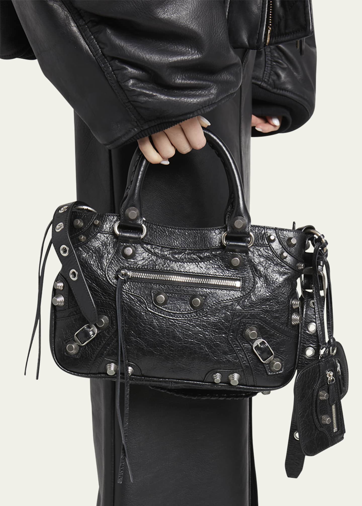Balenciaga leather shopper sales