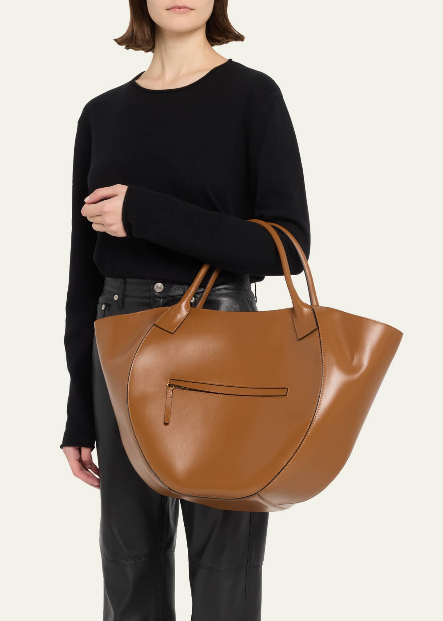 Wandler Mia Soft Leather Tote Bag