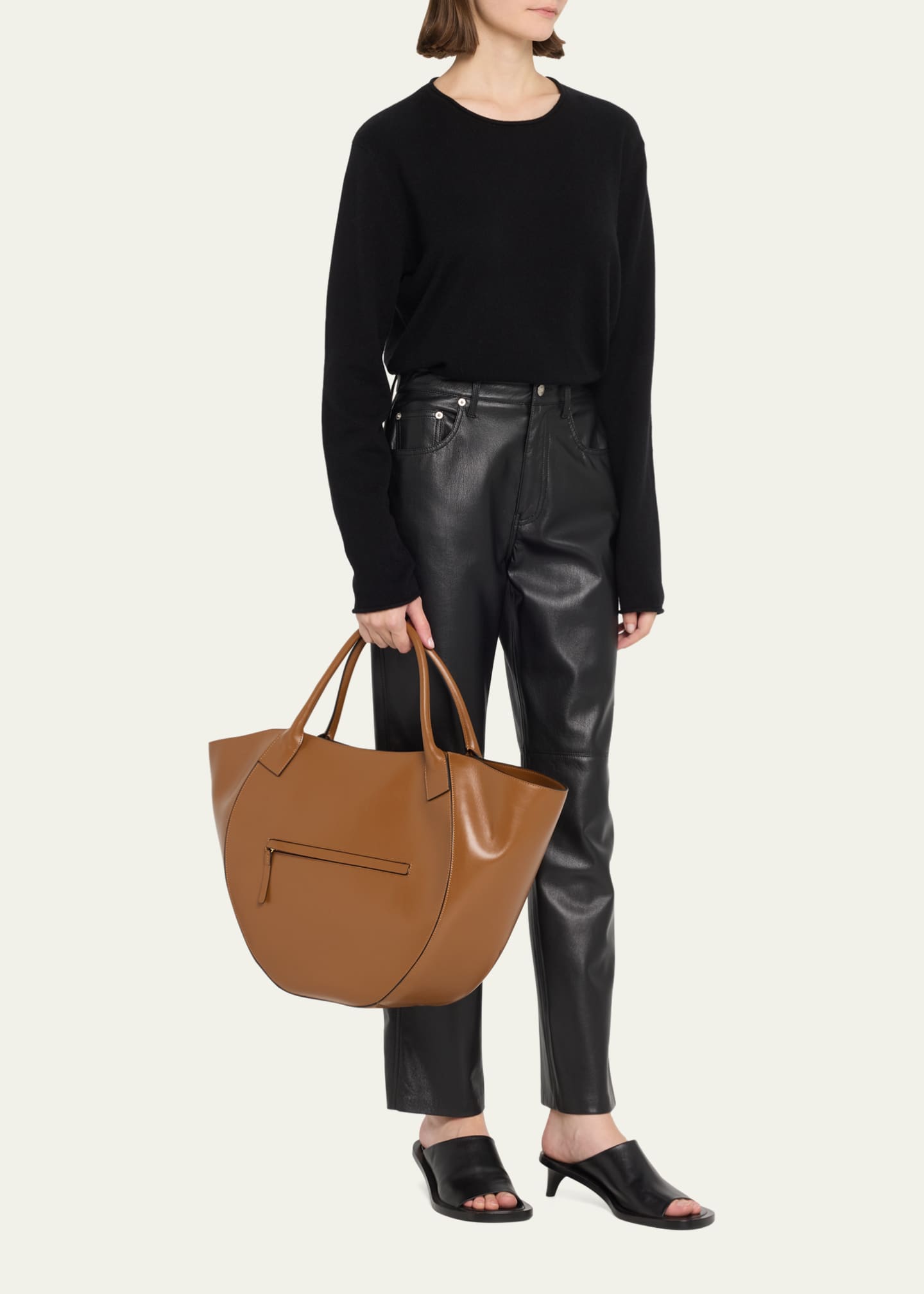 Wandler Mia Soft Leather Tote Bag