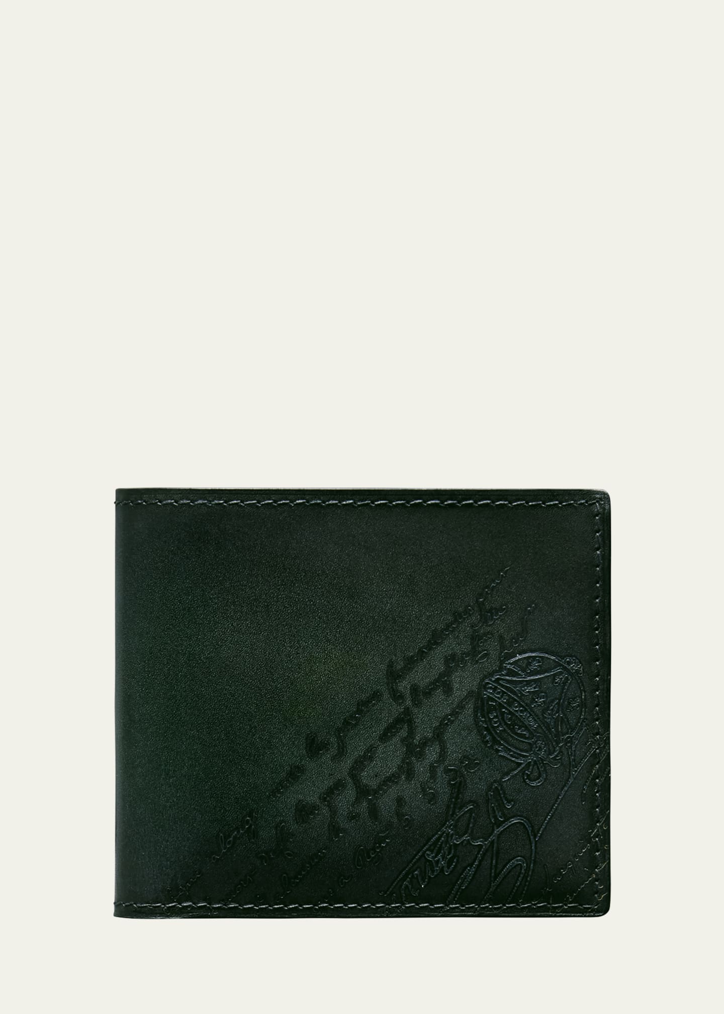 Berluti Men's Makore Scritto Leather Bifold Wallet Image 1 of 3