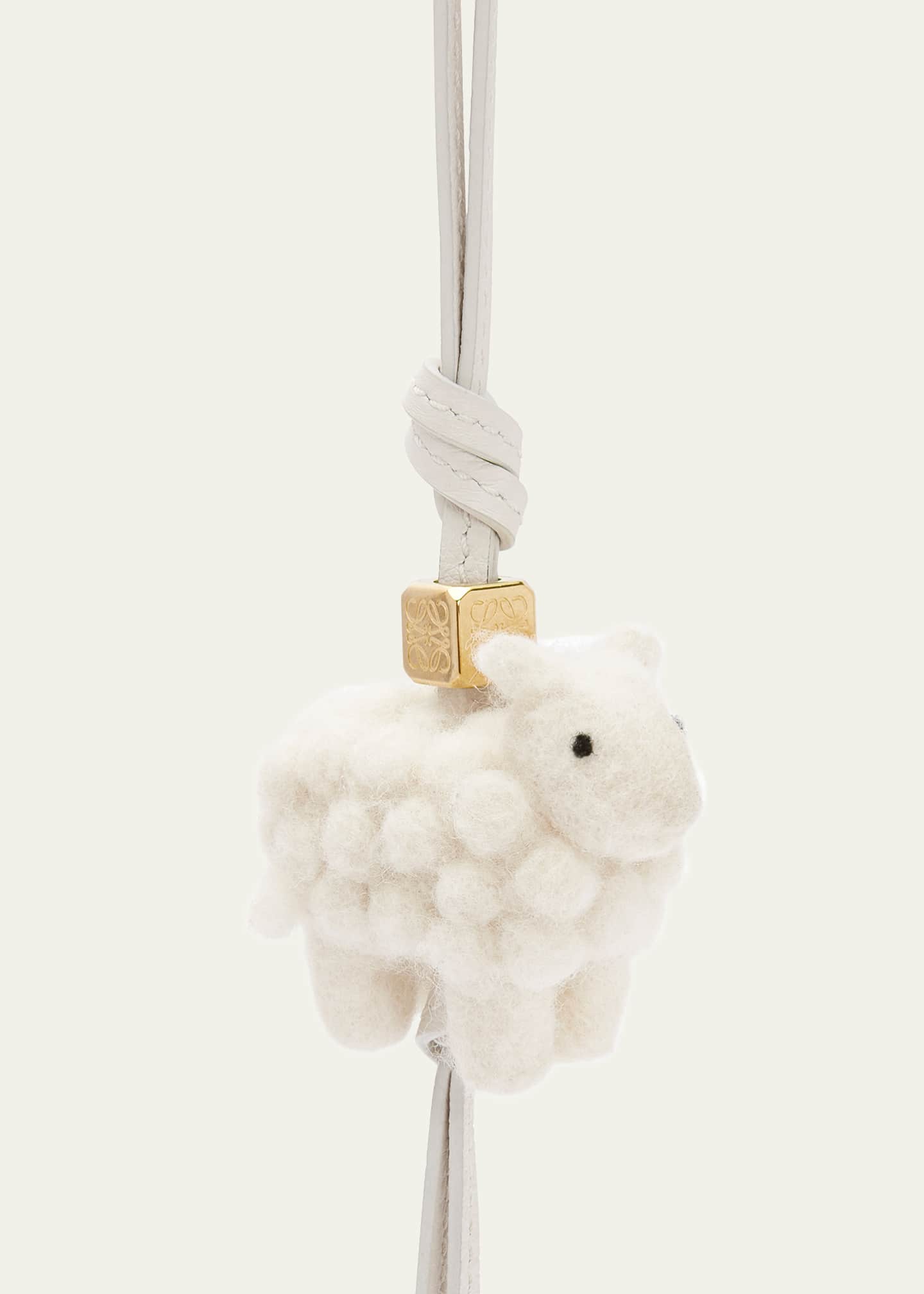 Loewe Sheep Charm in Felt Bergdorf Goodman