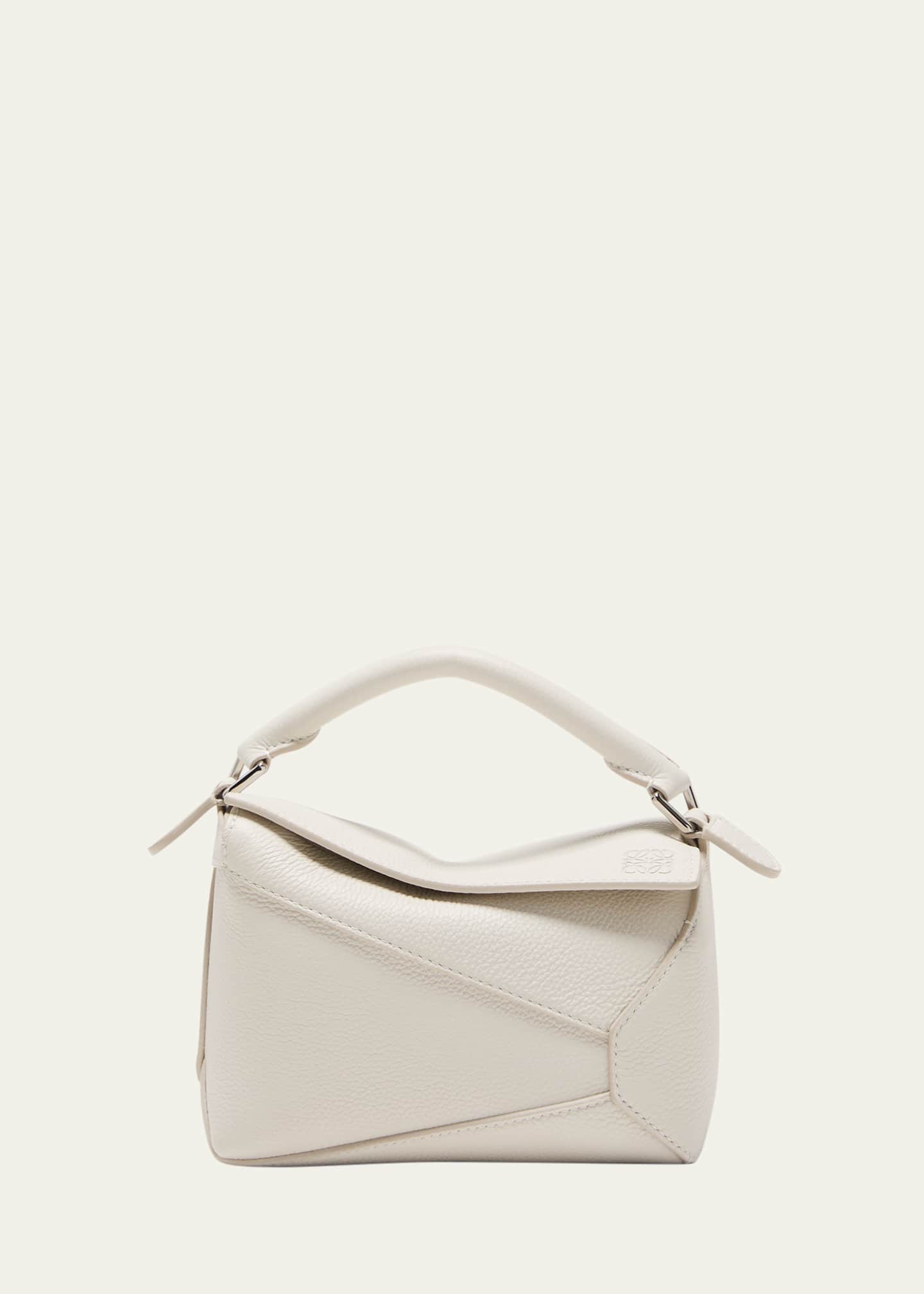 Loewe Puzzle Edge Mini Top-Handle Bag in Grained Leather Image 1 of 6