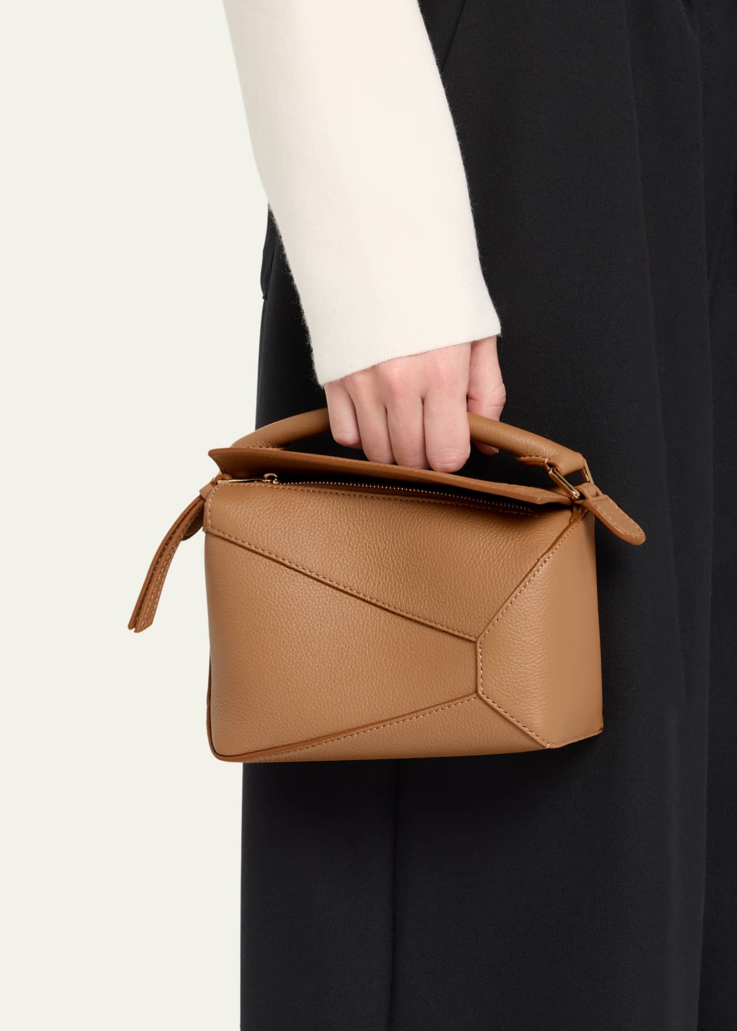 Loewe Mini Puzzle Edge Leather Shoulder Bag