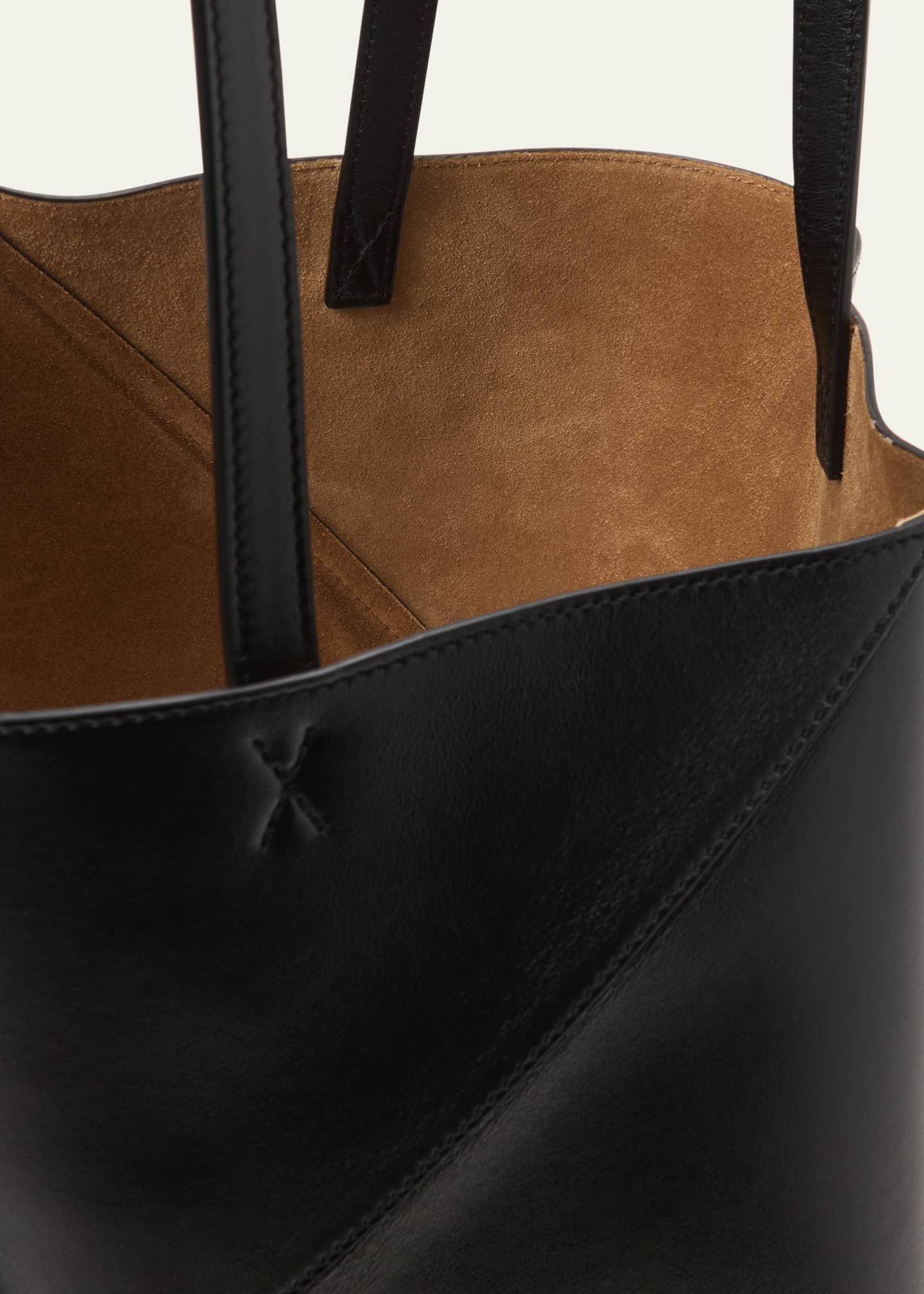 Puzzle Fold Medium Tote Bag in Shiny Leather