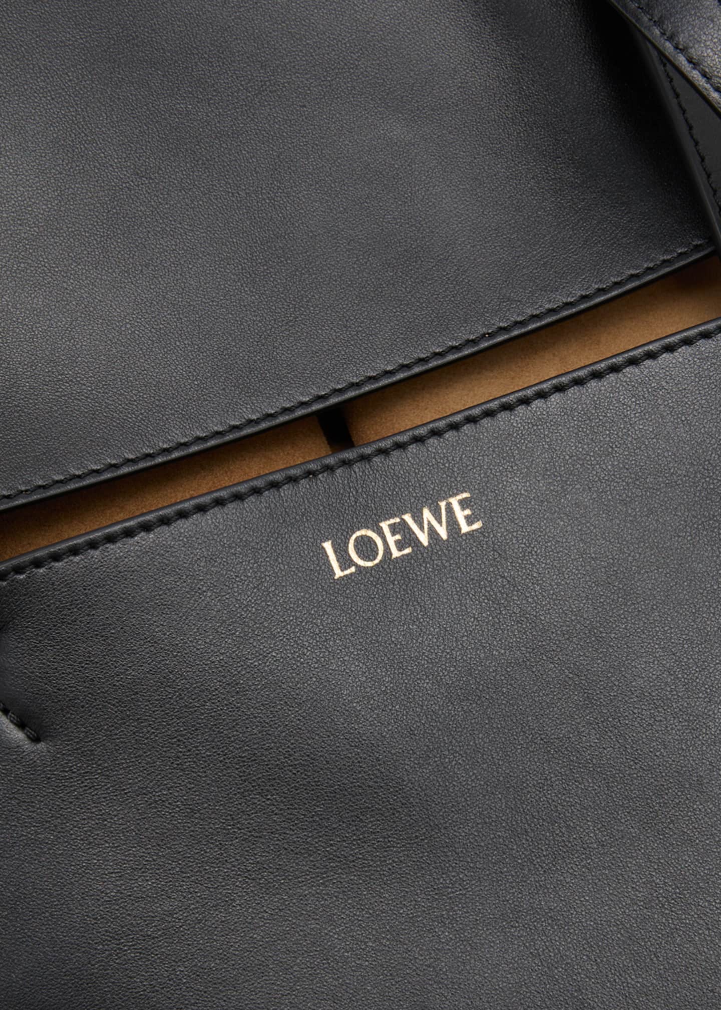 Loewe Puzzle Fold Medium Tote Bag in Shiny Leather Image 6 of 6