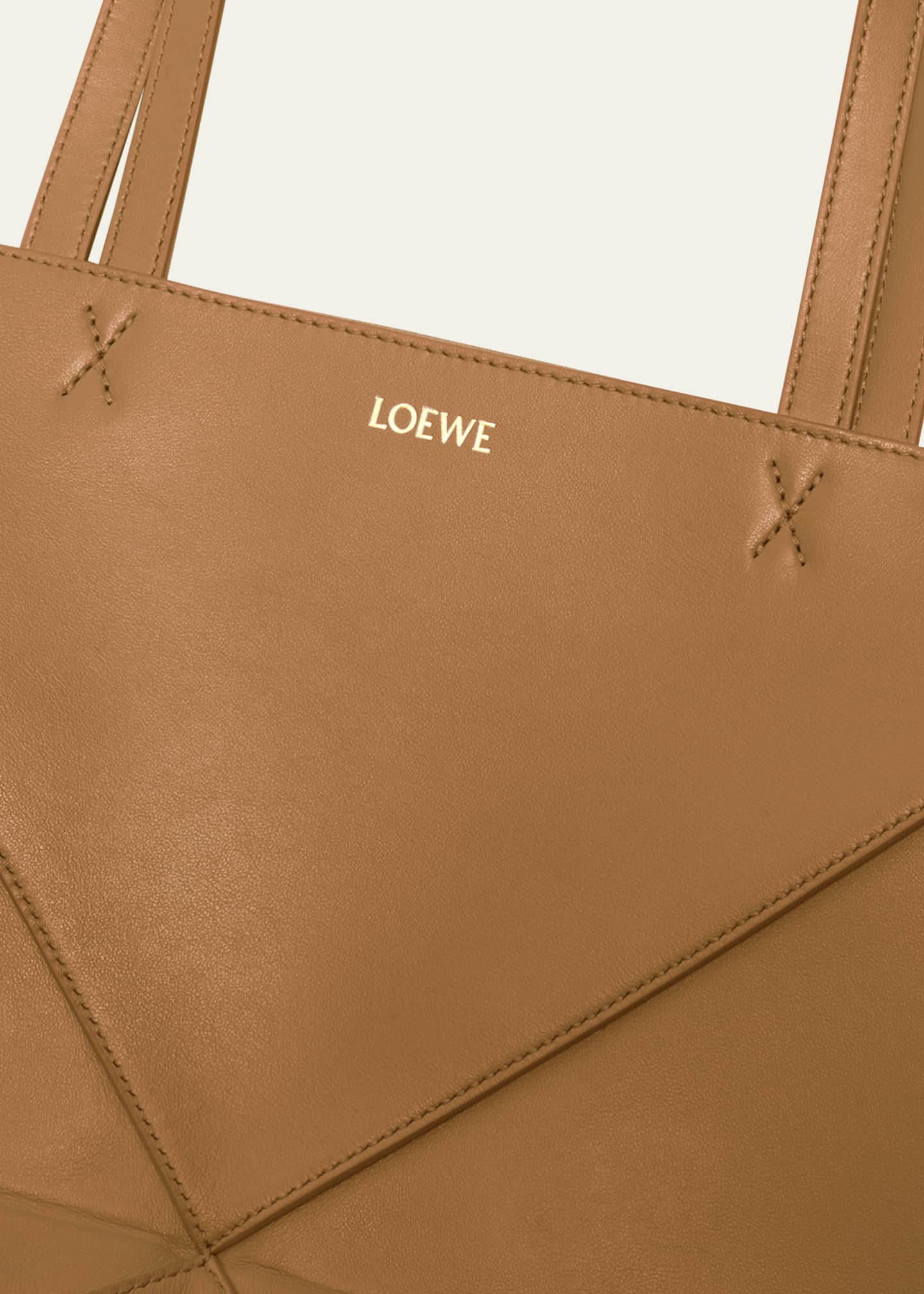 Loewe Puzzle Fold Medium Tote Bag in Shiny Leather Image 6 of 6